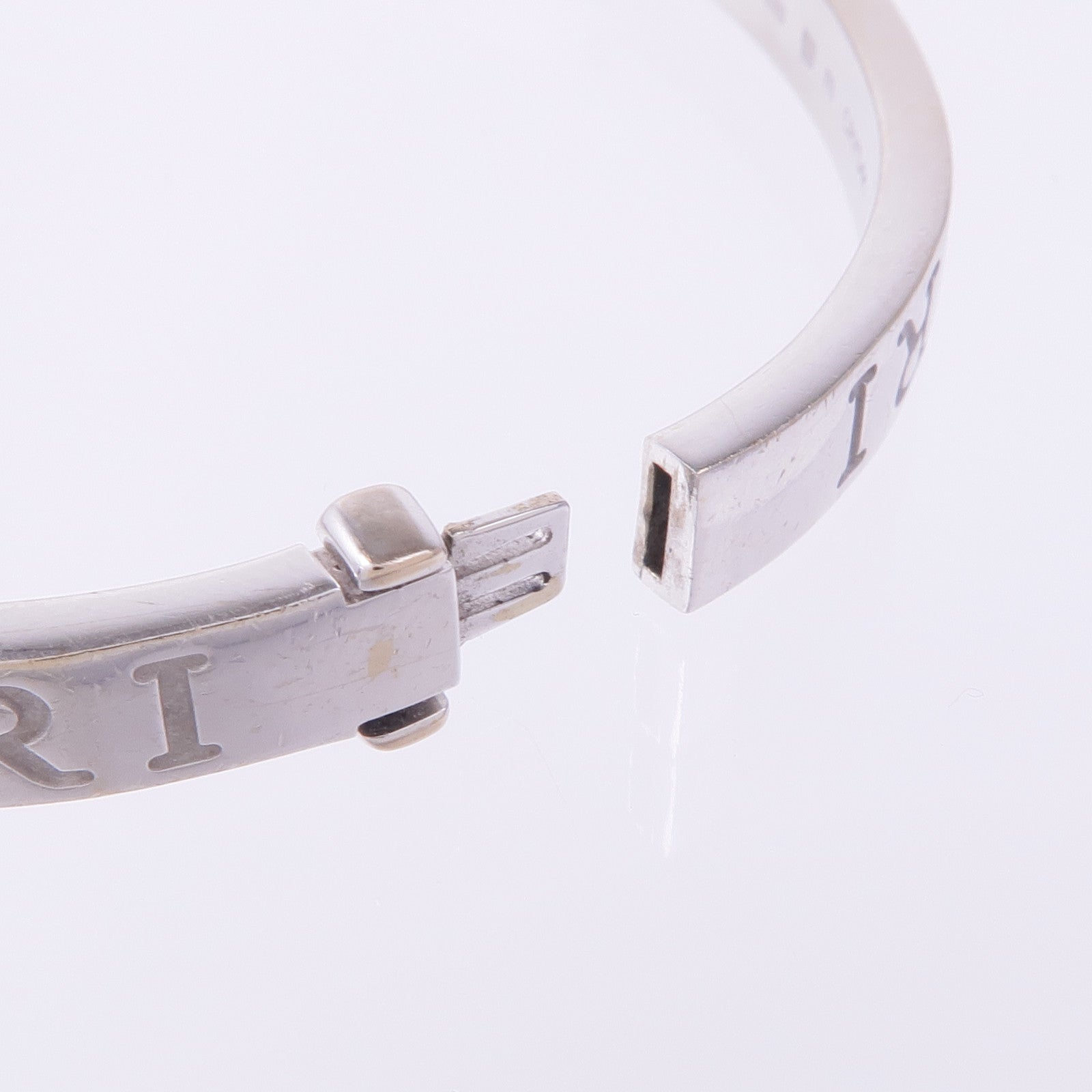 BVLGARI 18K白金Bvlgari Bvlgari Double Logo Bracelet鑽石手鐲
