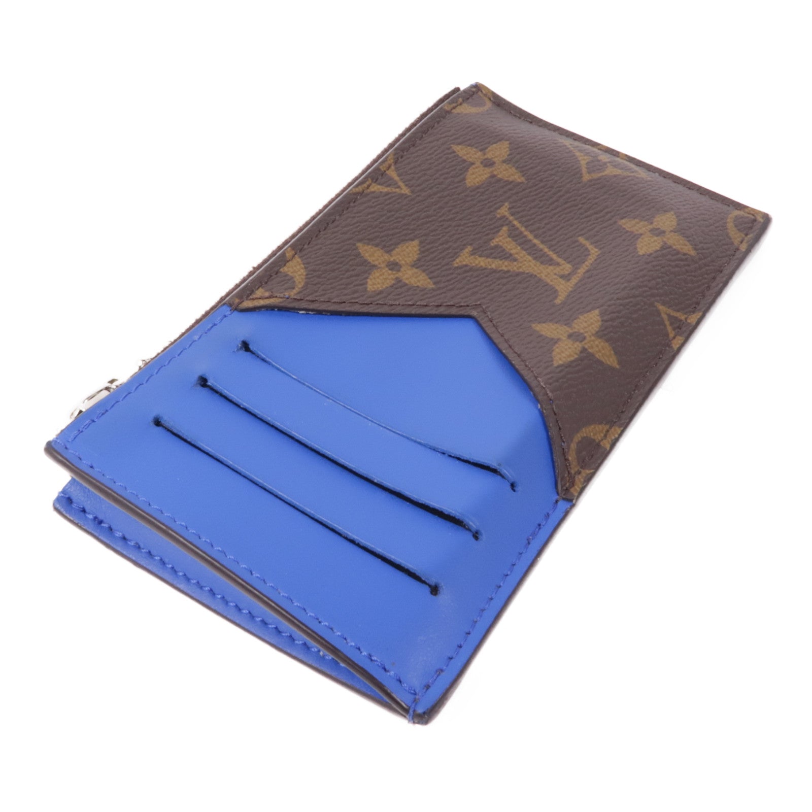LOUIS VUITTON Monogram Coin Card Case銀扣零錢包