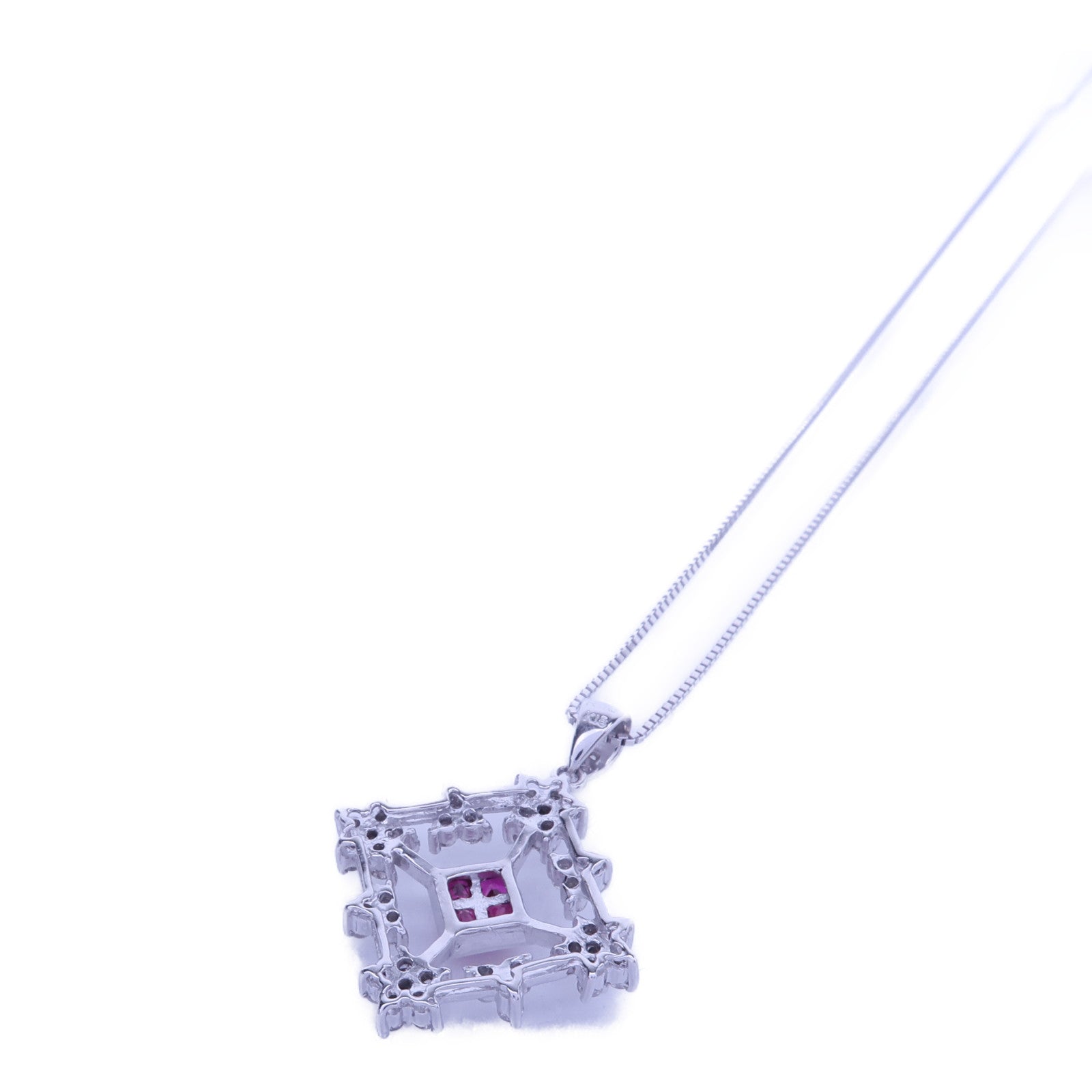 JEWELRY 【激減優惠】18K白金Ruby Necklace項鍊