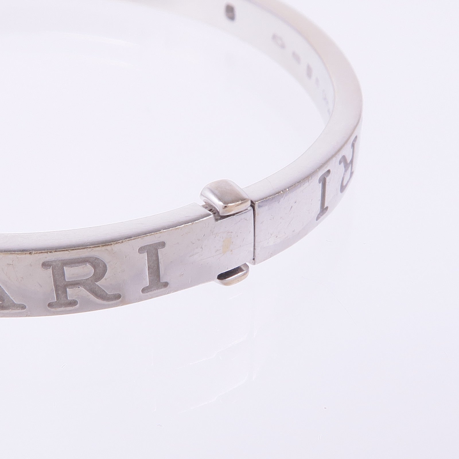 BVLGARI 18K白金Bvlgari Bvlgari Double Logo Bracelet鑽石手鐲