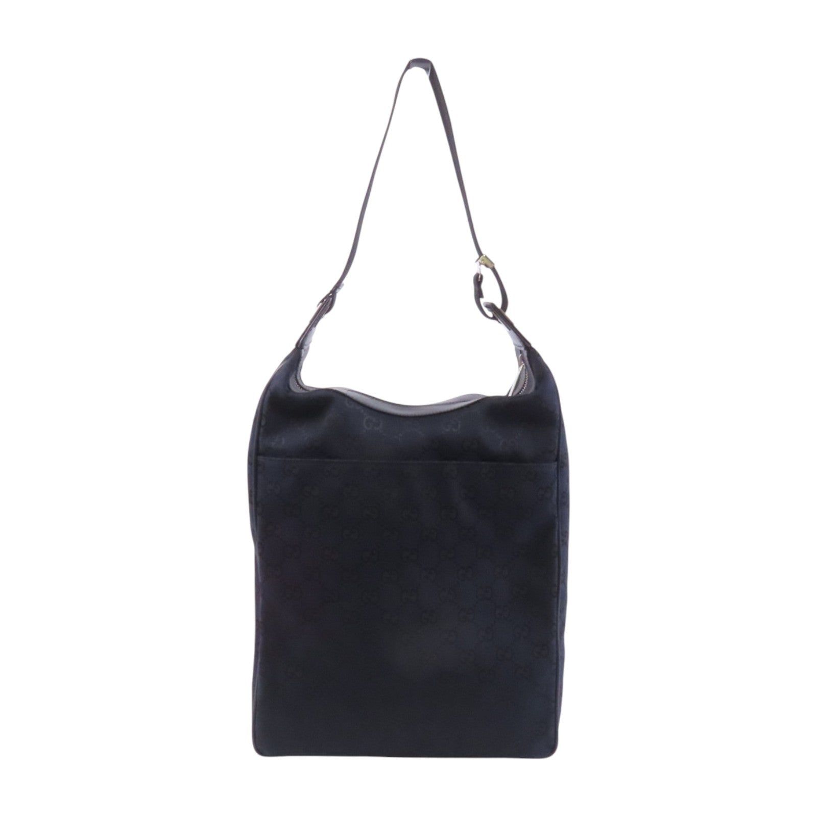 GUCCI GG帆布Hand Bag銀扣肩背袋