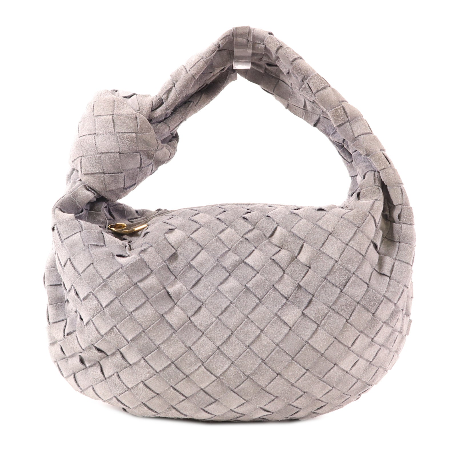BOTTEGA VENETA 麂皮皮革Jodie金扣手挽袋