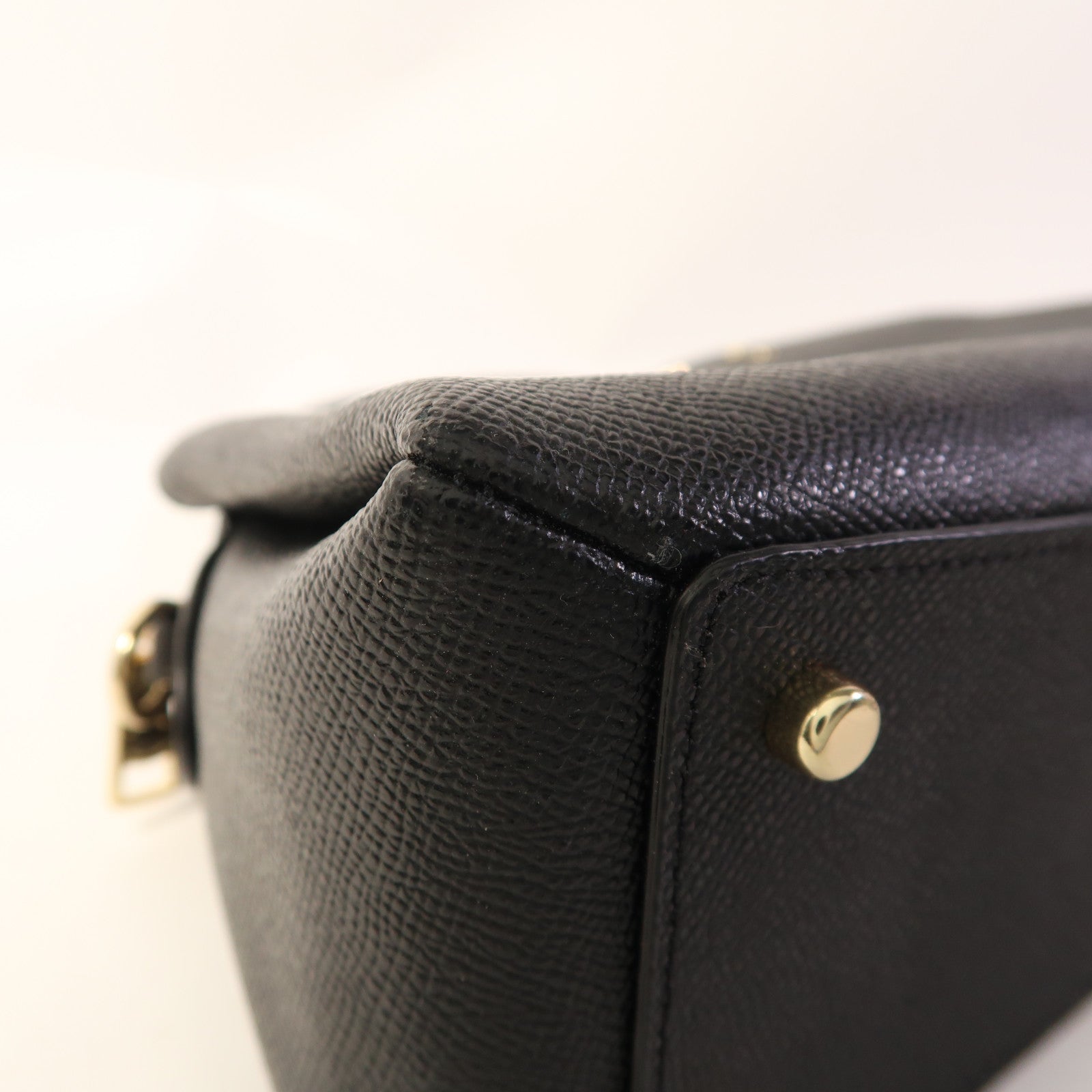 COACH 牛皮皮革Mini Lillie Carryall金扣手挽肩背兩用袋