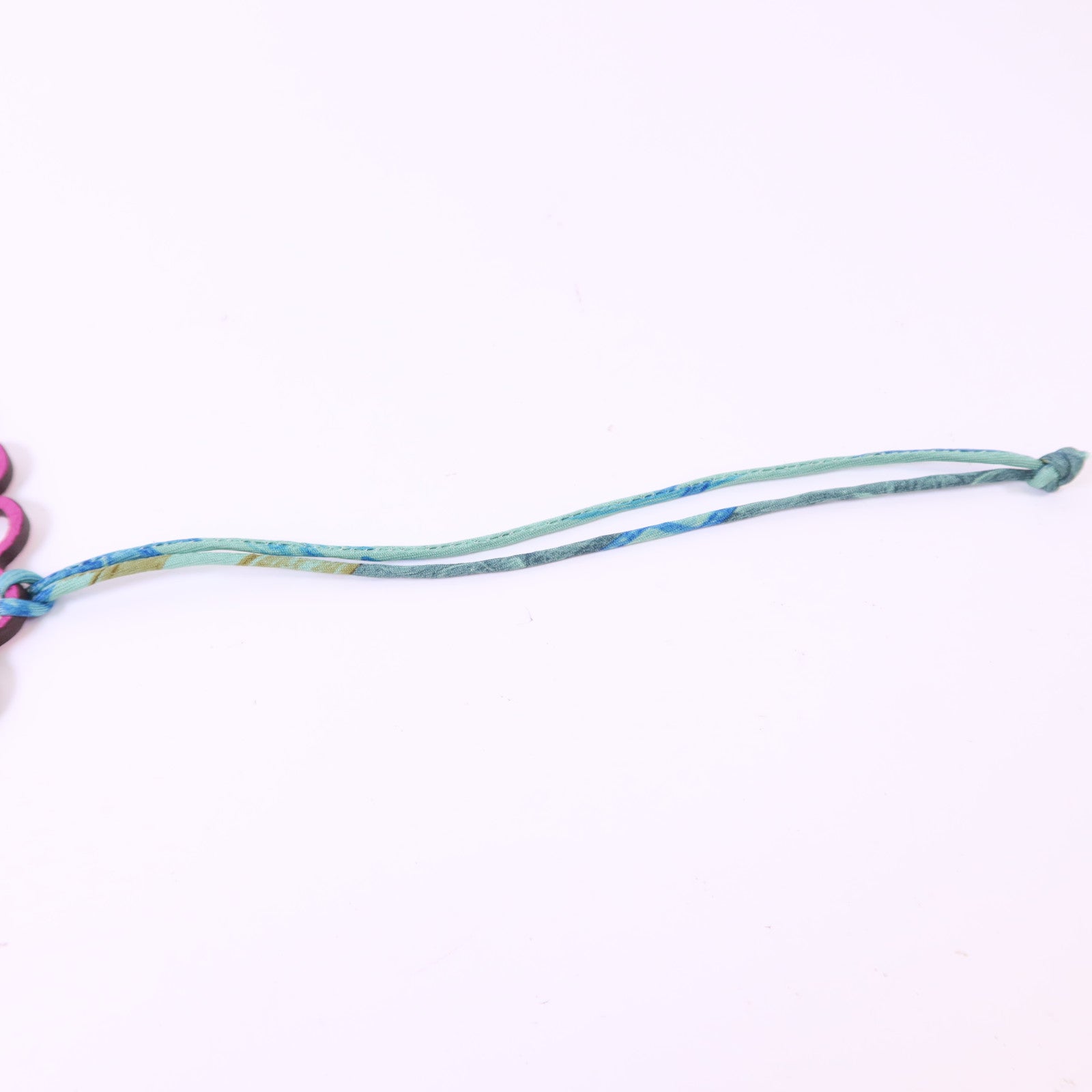 HERMES Clemence皮革/Chevre皮革Petit H Peacock Charm掛飾