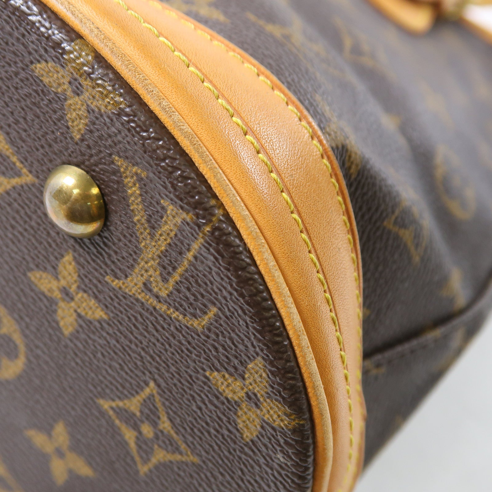 LOUIS VUITTON Monogram Bucket PM金扣肩背袋啡色