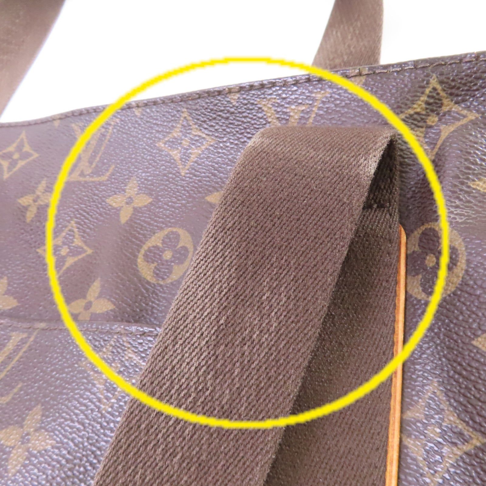 LOUIS VUITTON Monogram Cabas Beauboupg Tote Bag啡色