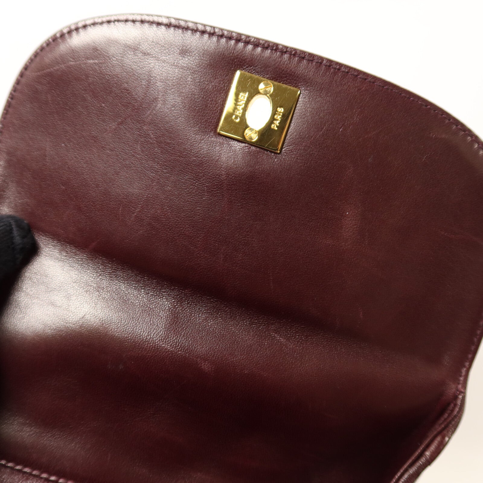 CHANEL 羊皮皮革Vintage Shoulder Bag金扣肩背袋