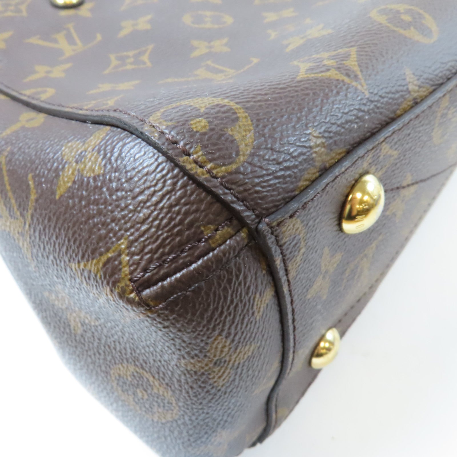 LOUIS VUITTON Monogram Montaigne金扣手挽肩背兩用袋啡色
