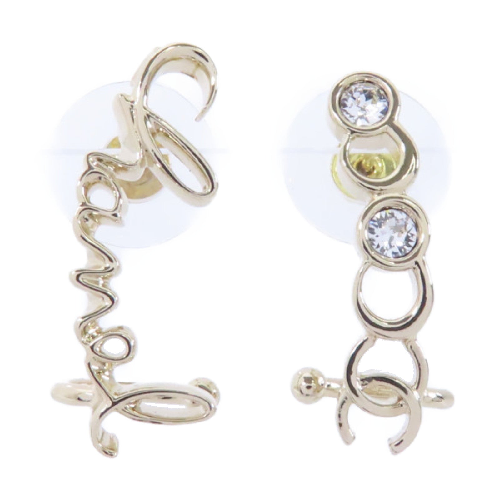 CHANEL PVC/金屬Earrings耳環金色/透明
