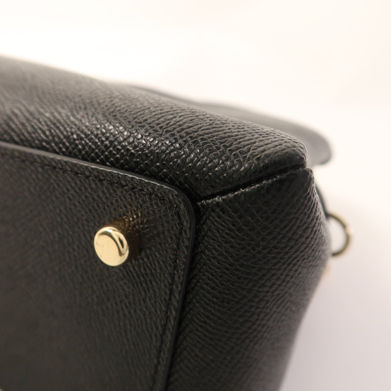 COACH 牛皮皮革Mini Lillie Carryall金扣手挽肩背兩用袋