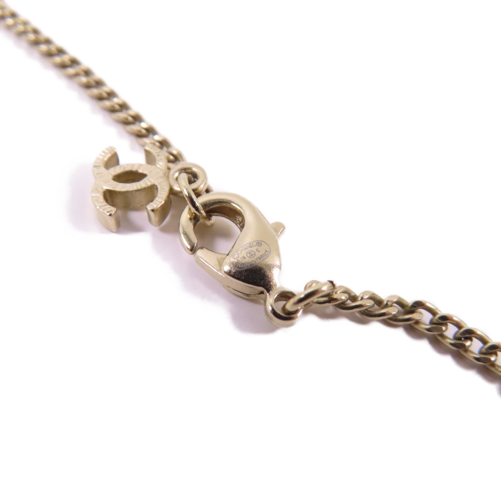 CHANEL 金屬Necklace金扣項鍊