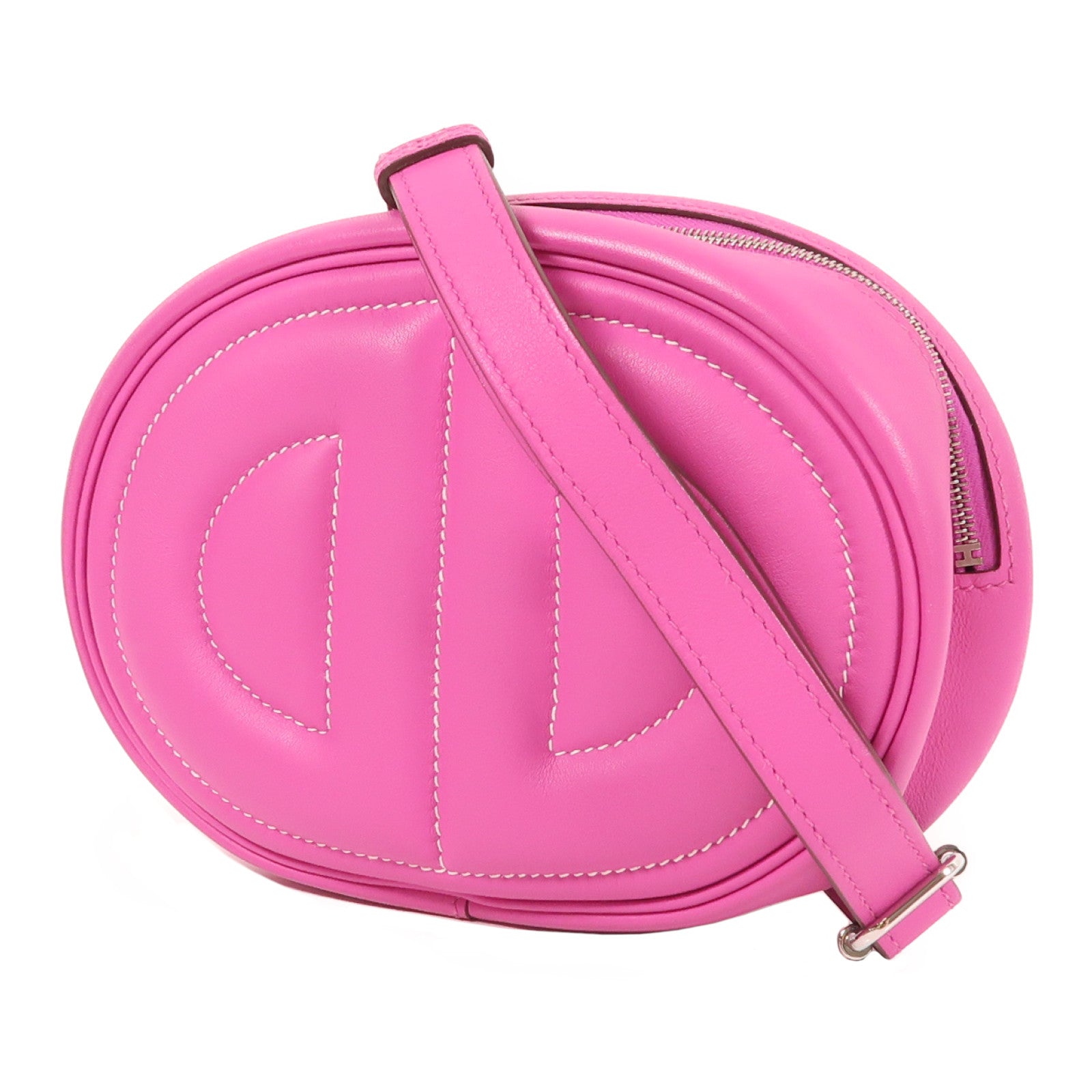 HERMES Swift皮革In The Loop Belt Bag銀扣腰包