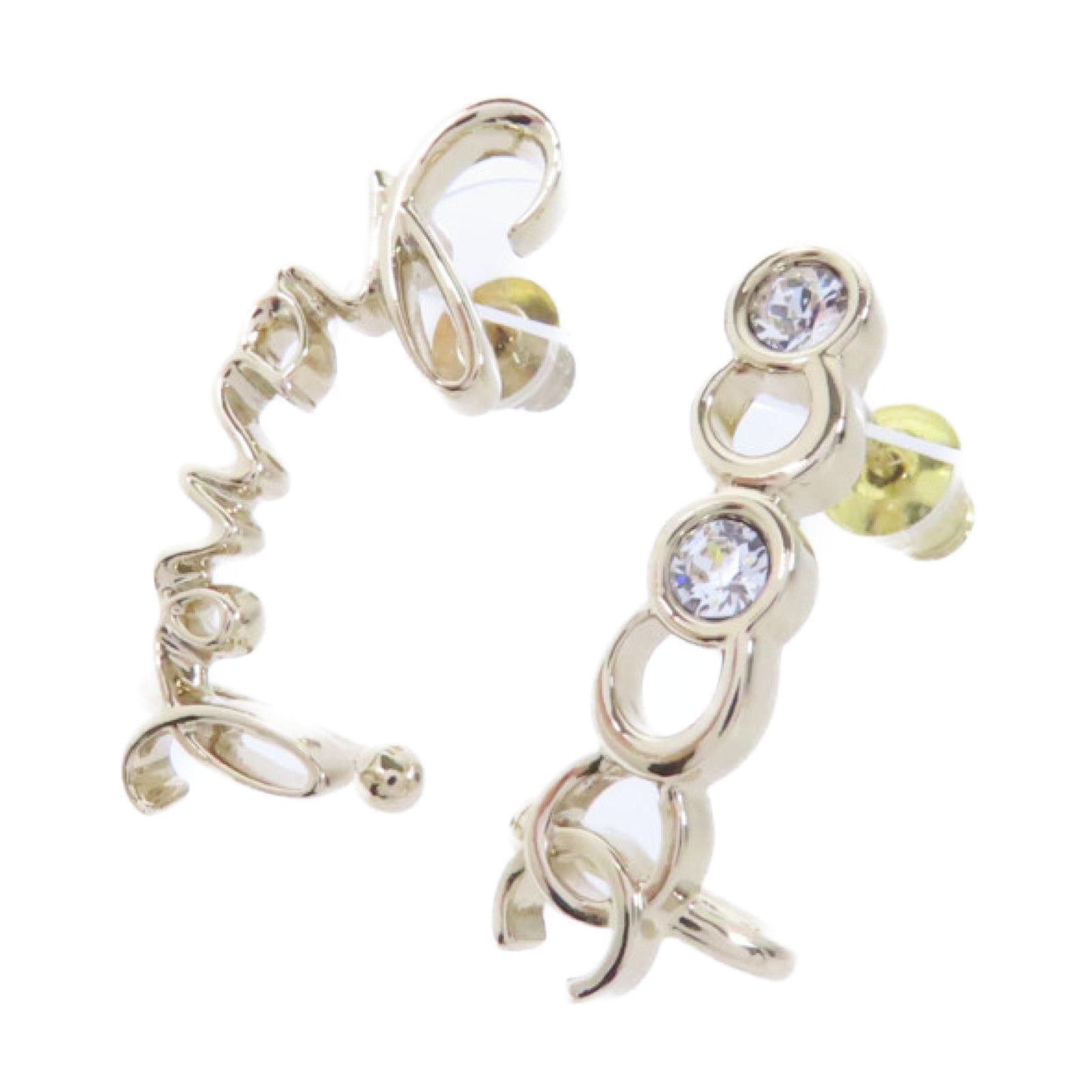 CHANEL PVC/金屬Earrings耳環金色/透明