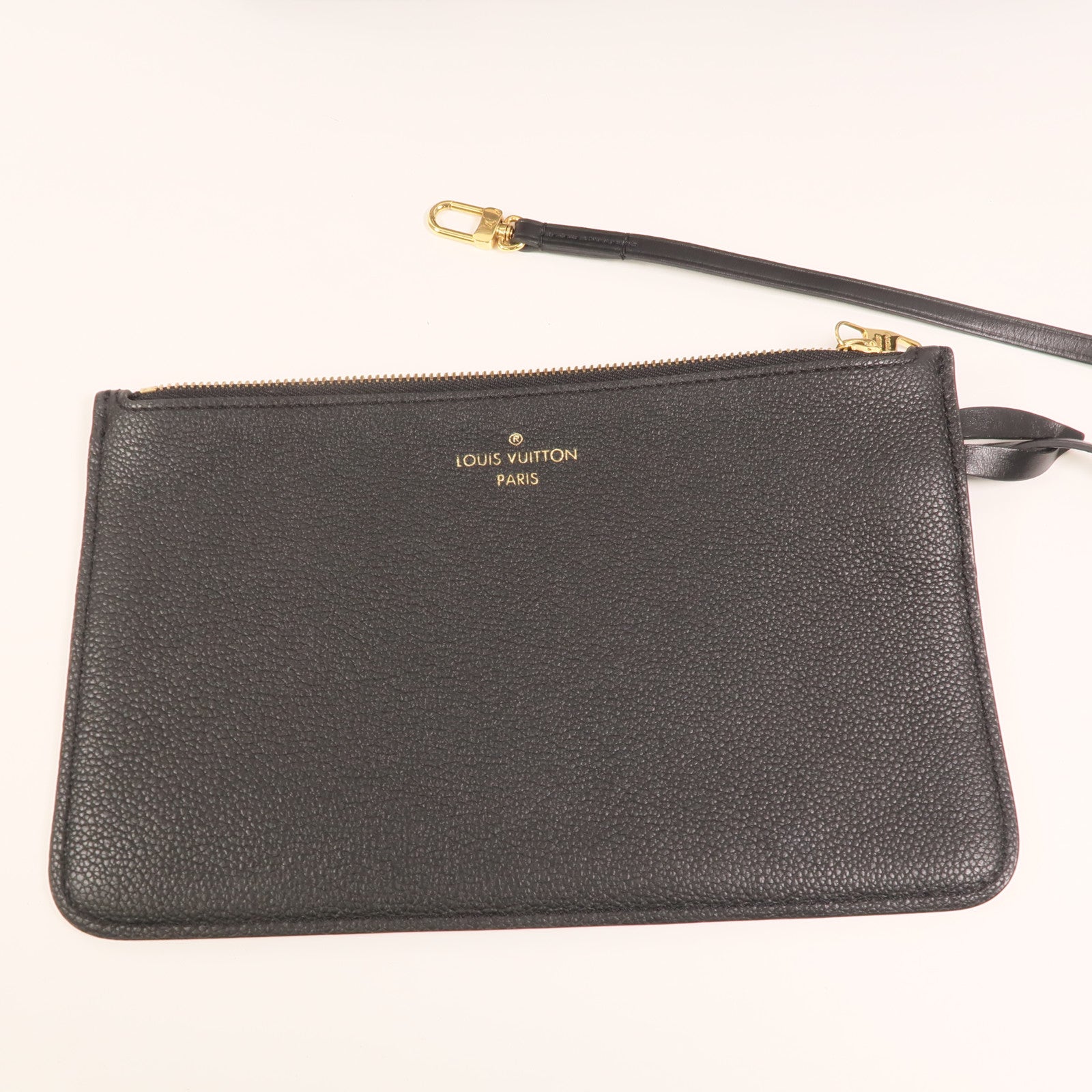 LOUIS VUITTON Monogram Empreinte Neverfull MM金扣手挽袋