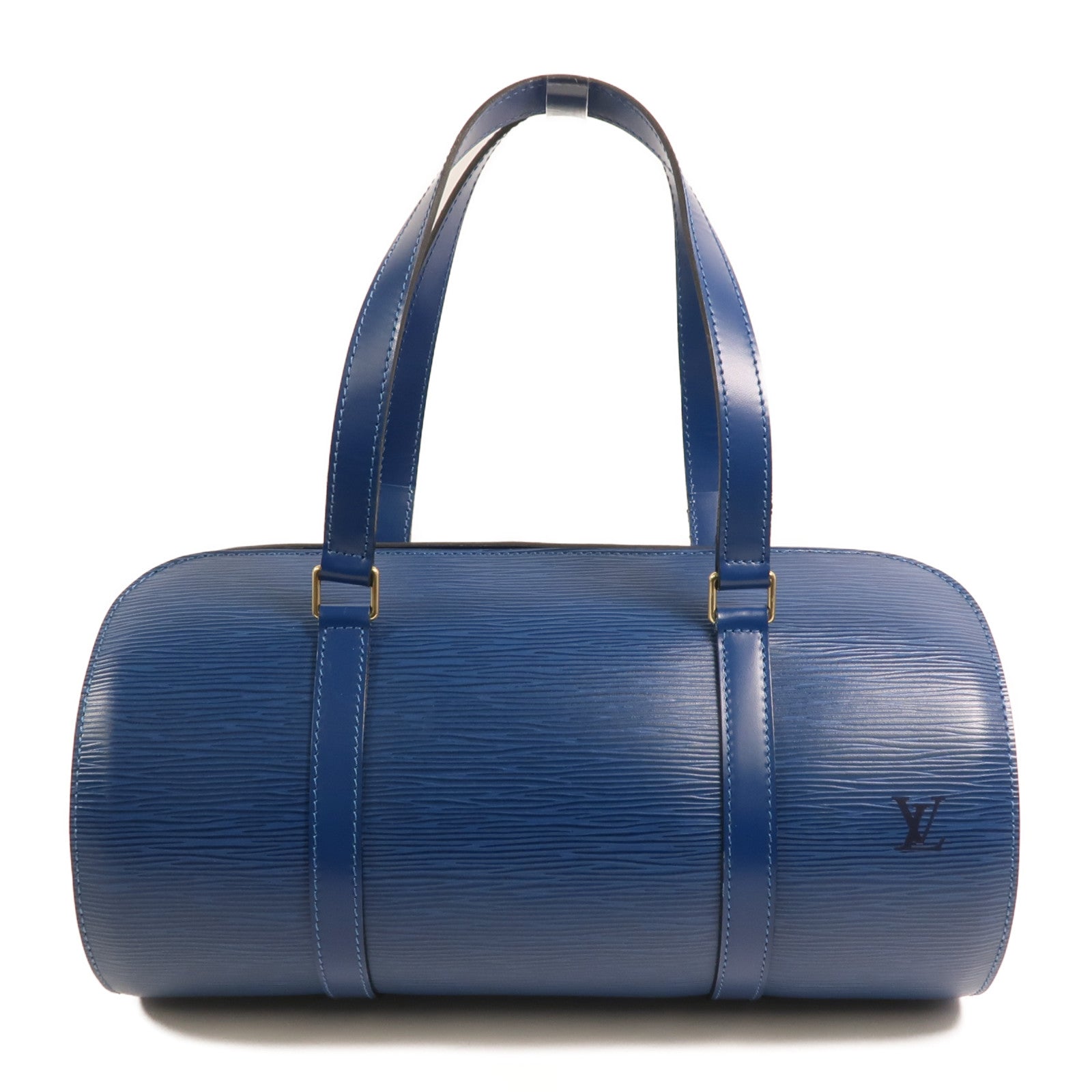 LOUIS VUITTON Epi Soufflot手挽袋藍色