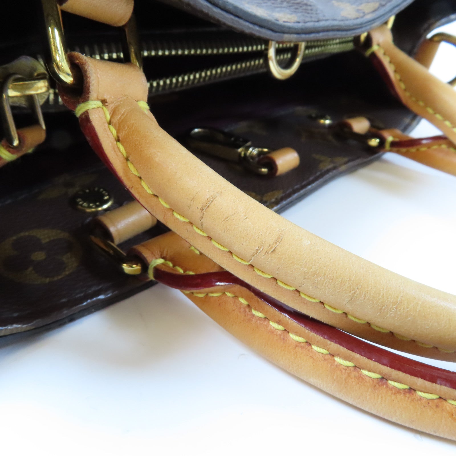 LOUIS VUITTON Monogram Montaigne金扣手挽肩背兩用袋啡色