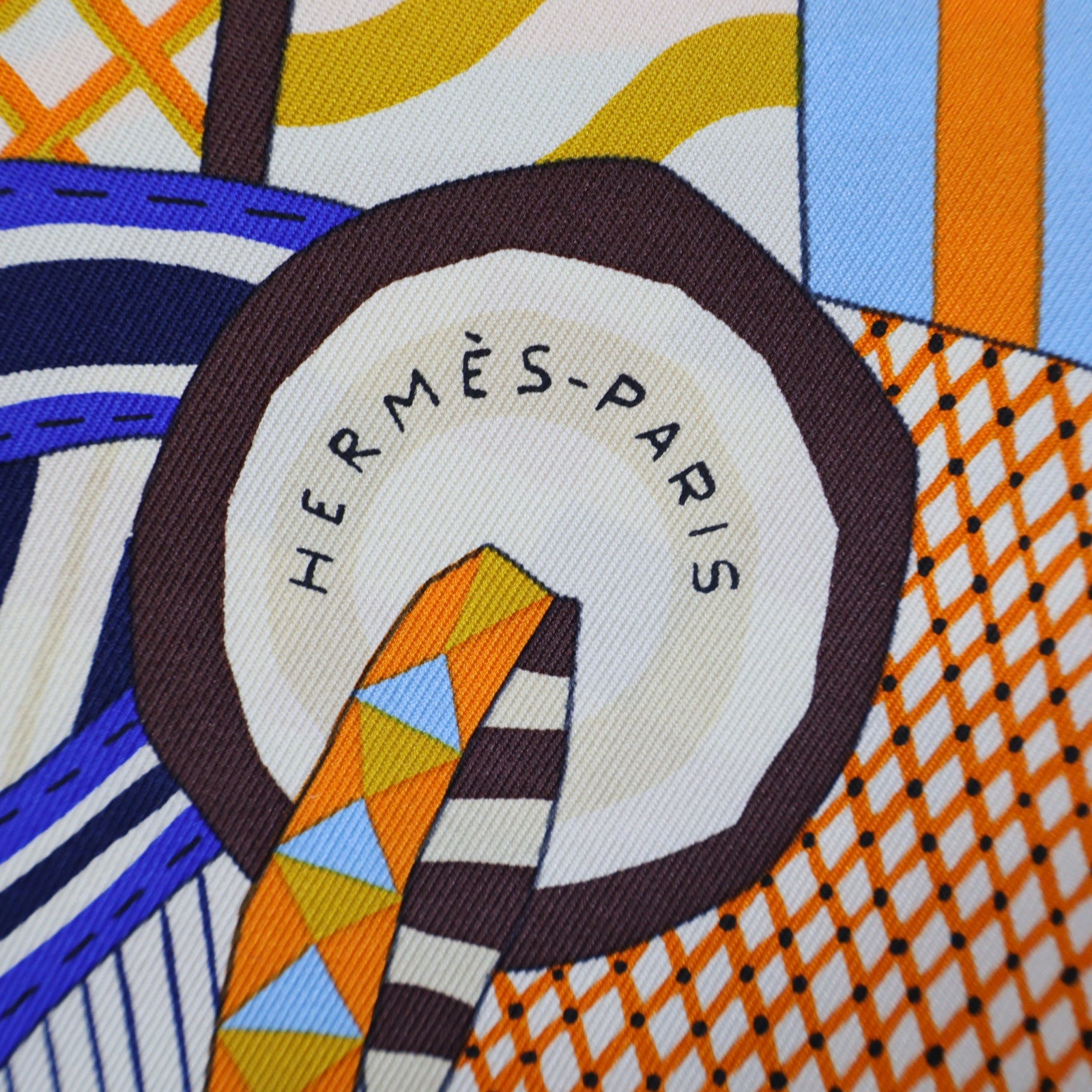 HERMES 絲質Scarf絲巾彩色