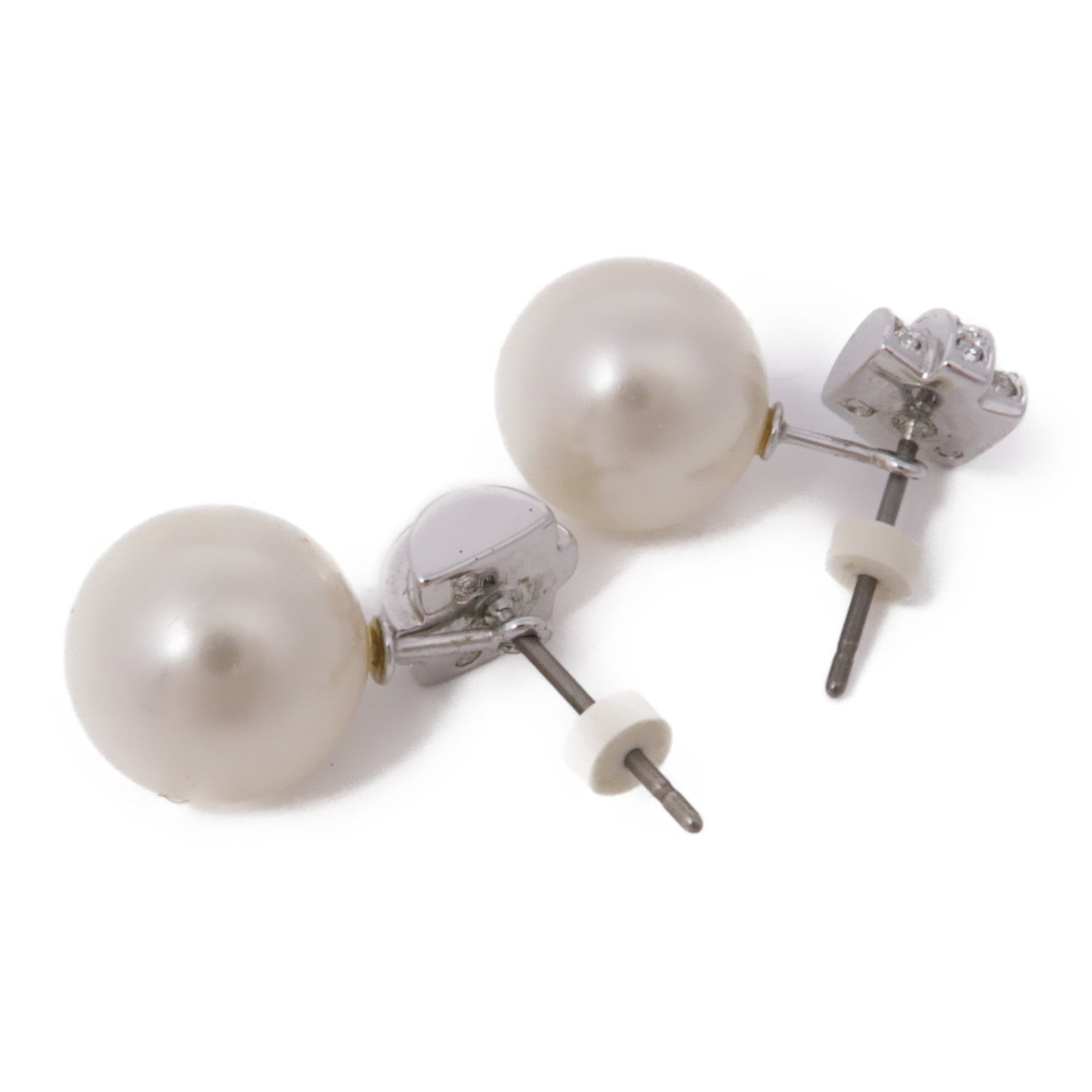 SWAROVSKI 金屬/水晶珍珠Pearl Earrings珍珠耳環