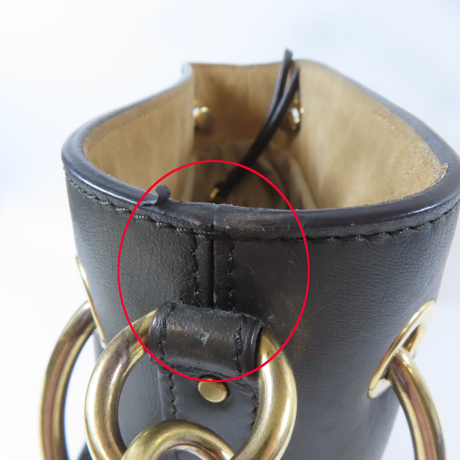 Chloe 牛皮皮革2way Shoulder Bag金扣手挽肩背兩用袋綠色