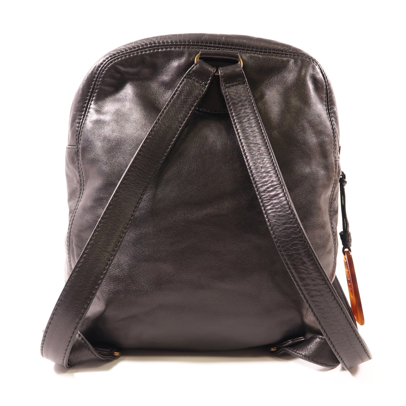 CHANEL 羊皮皮革Backpack銀扣背包