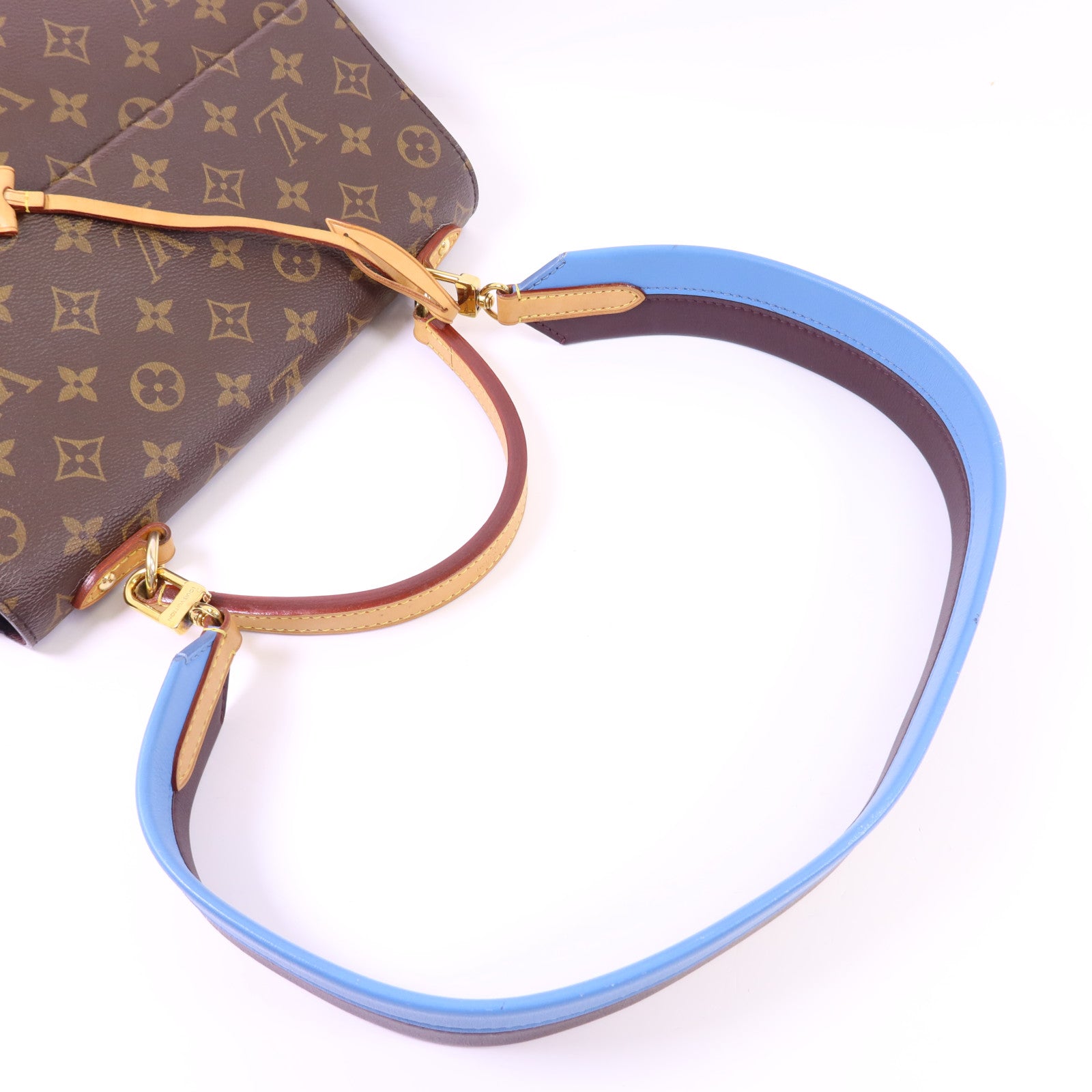 LOUIS VUITTON Monogram Cluny MM金扣手挽肩背兩用袋