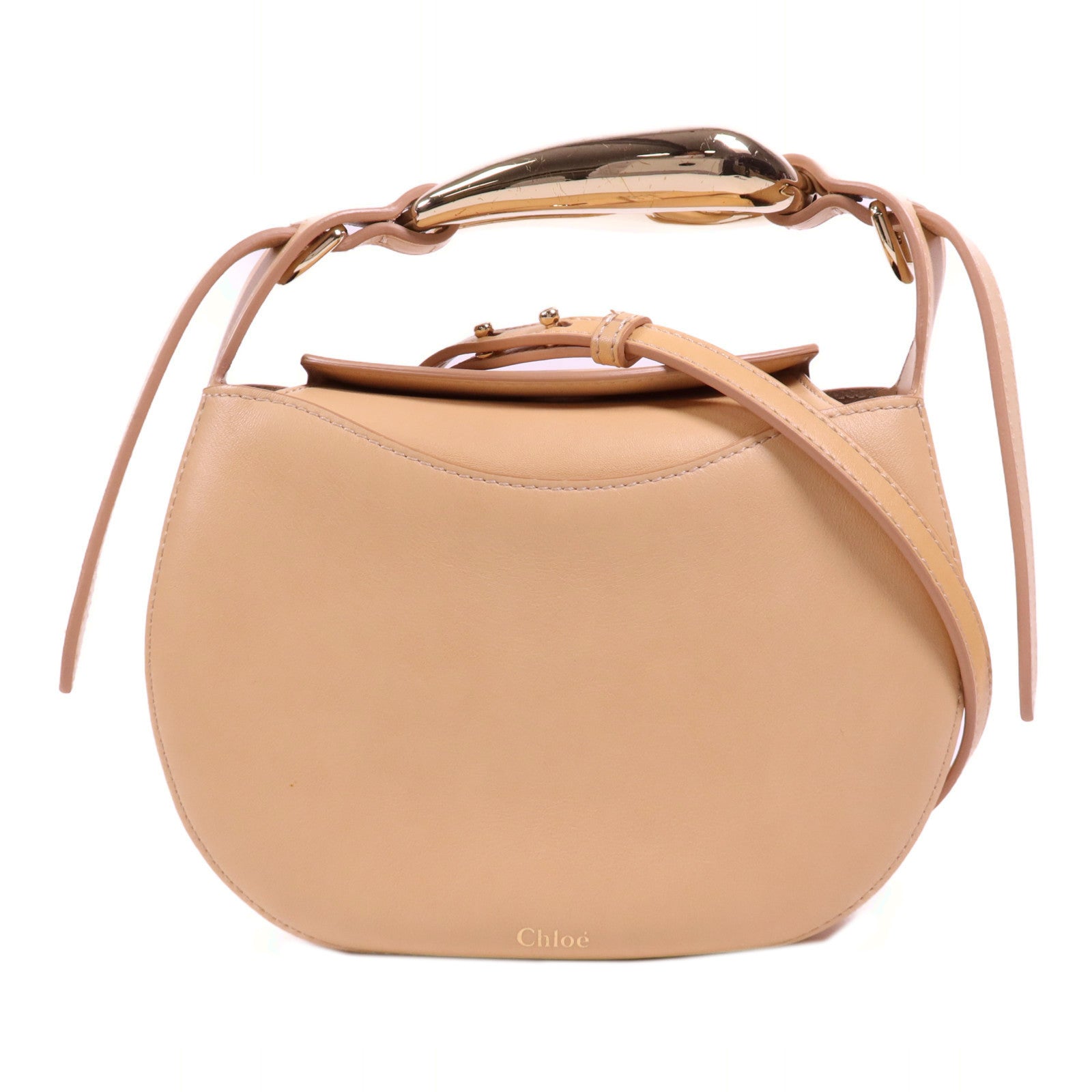 Chloe 牛皮皮革Shoulder Bag金扣手挽肩背兩用袋 – Brand Off Hong Kong Online Store