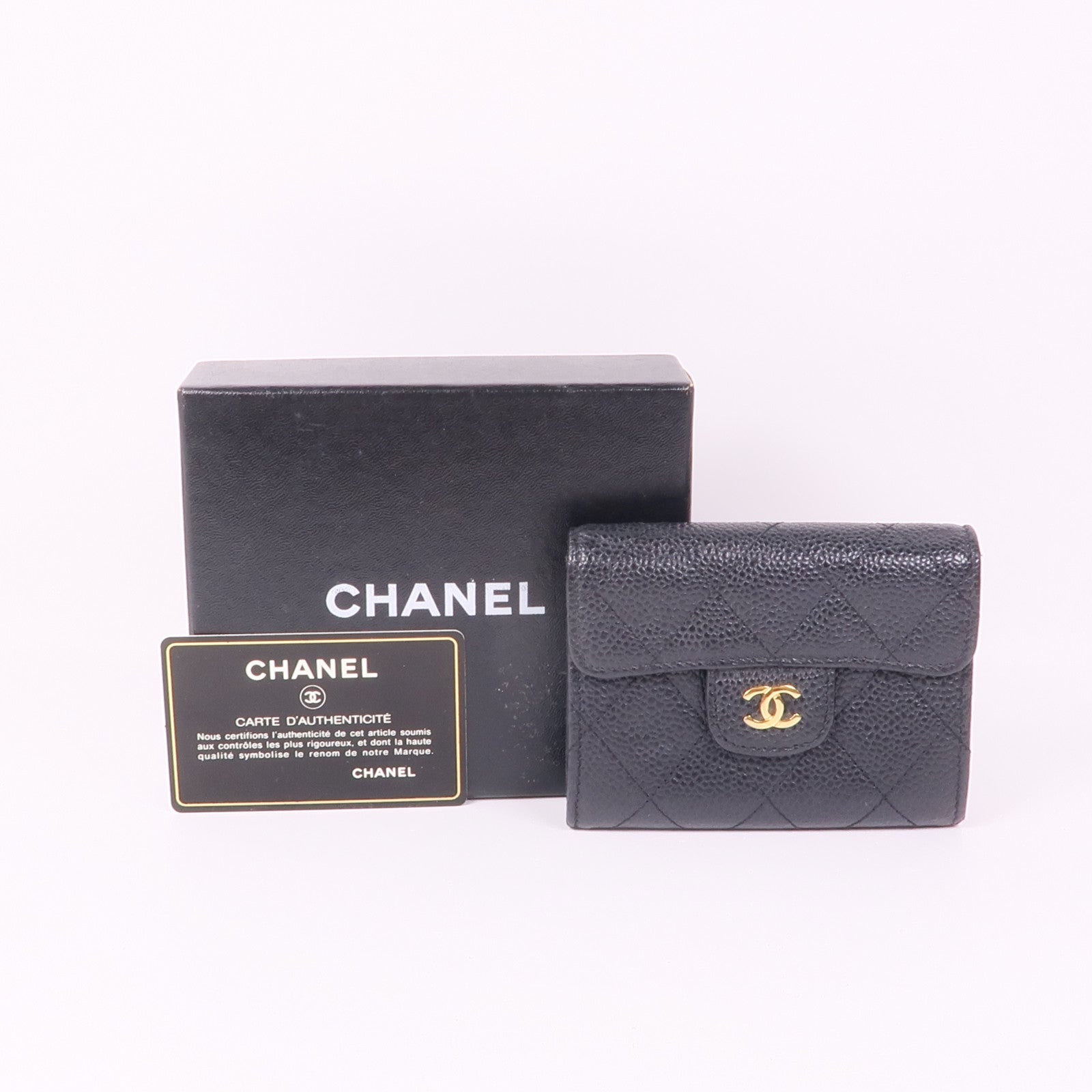 CHANEL 牛皮皮革Coin/Card Case金扣卡片套/鎖匙包