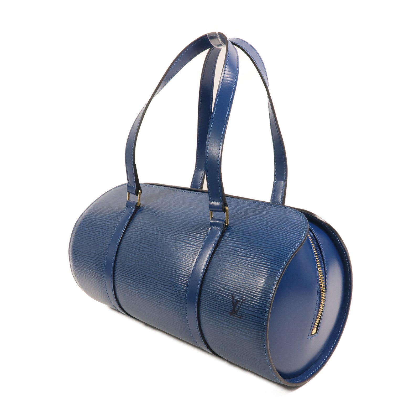 LOUIS VUITTON Epi Soufflot手挽袋藍色