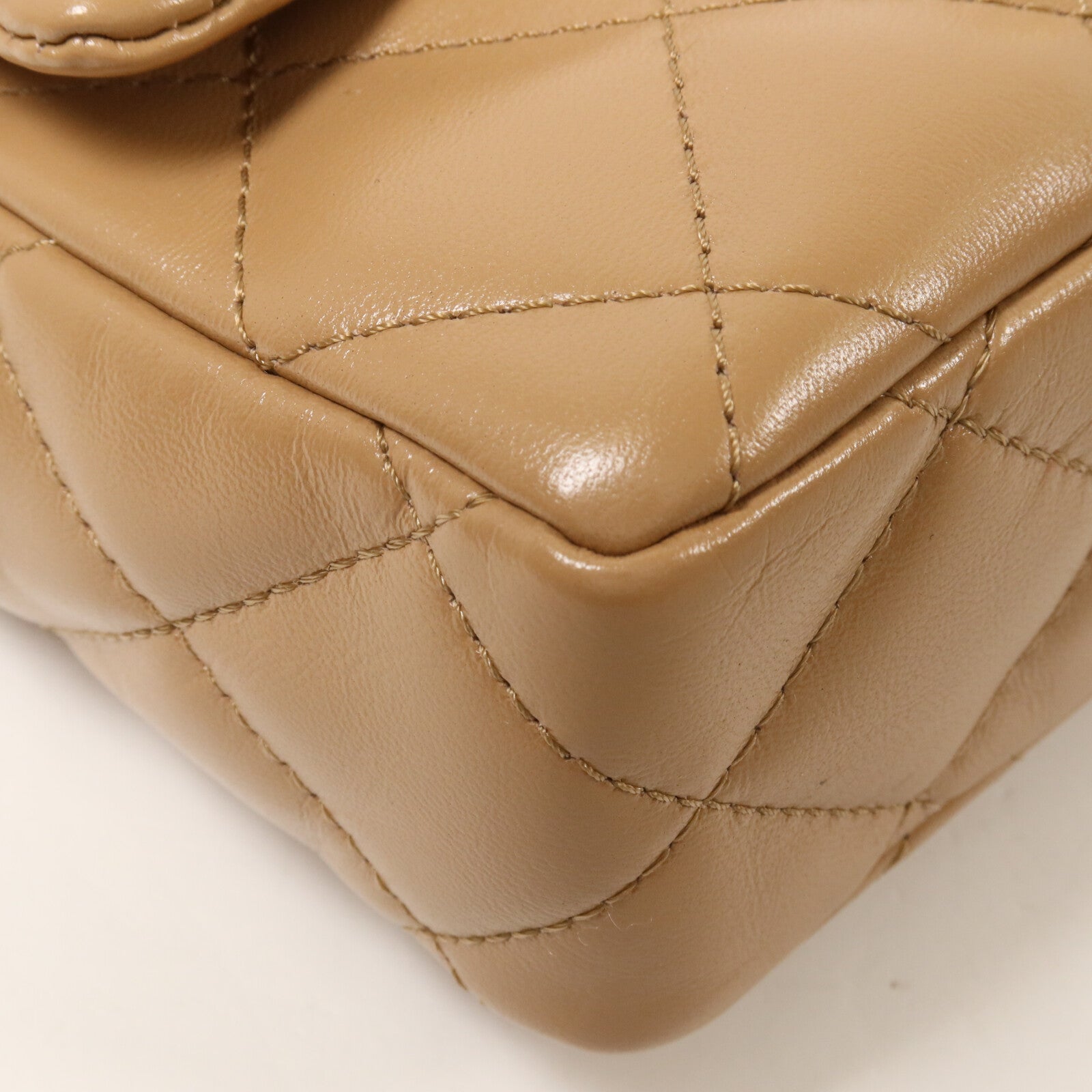 CHANEL 羊皮皮革Handle Flap Bag鏈帶手挽肩背兩用袋