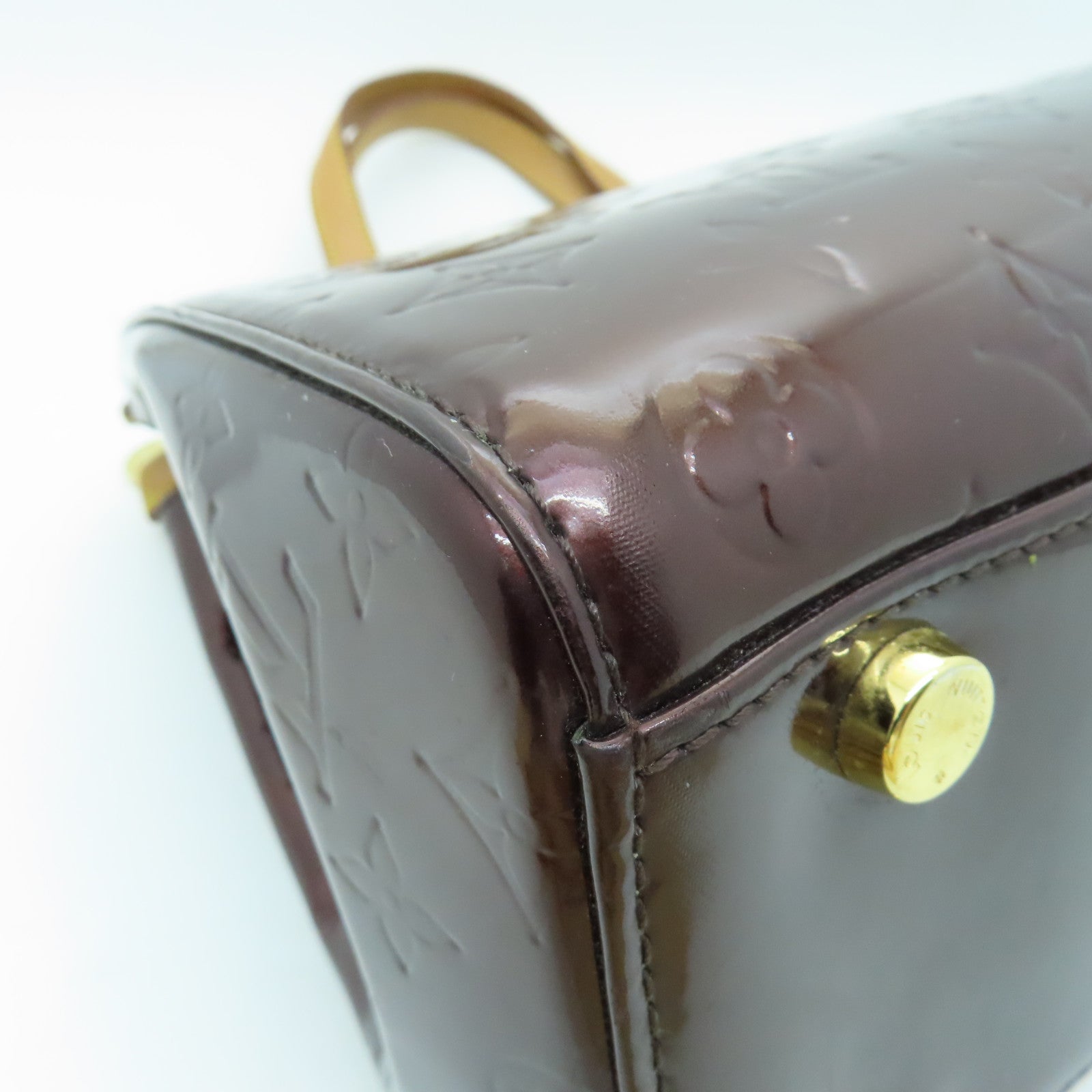 LOUIS VUITTON 【清倉大減價】Vernis Brea GM金扣手挽肩背兩用袋深啡色