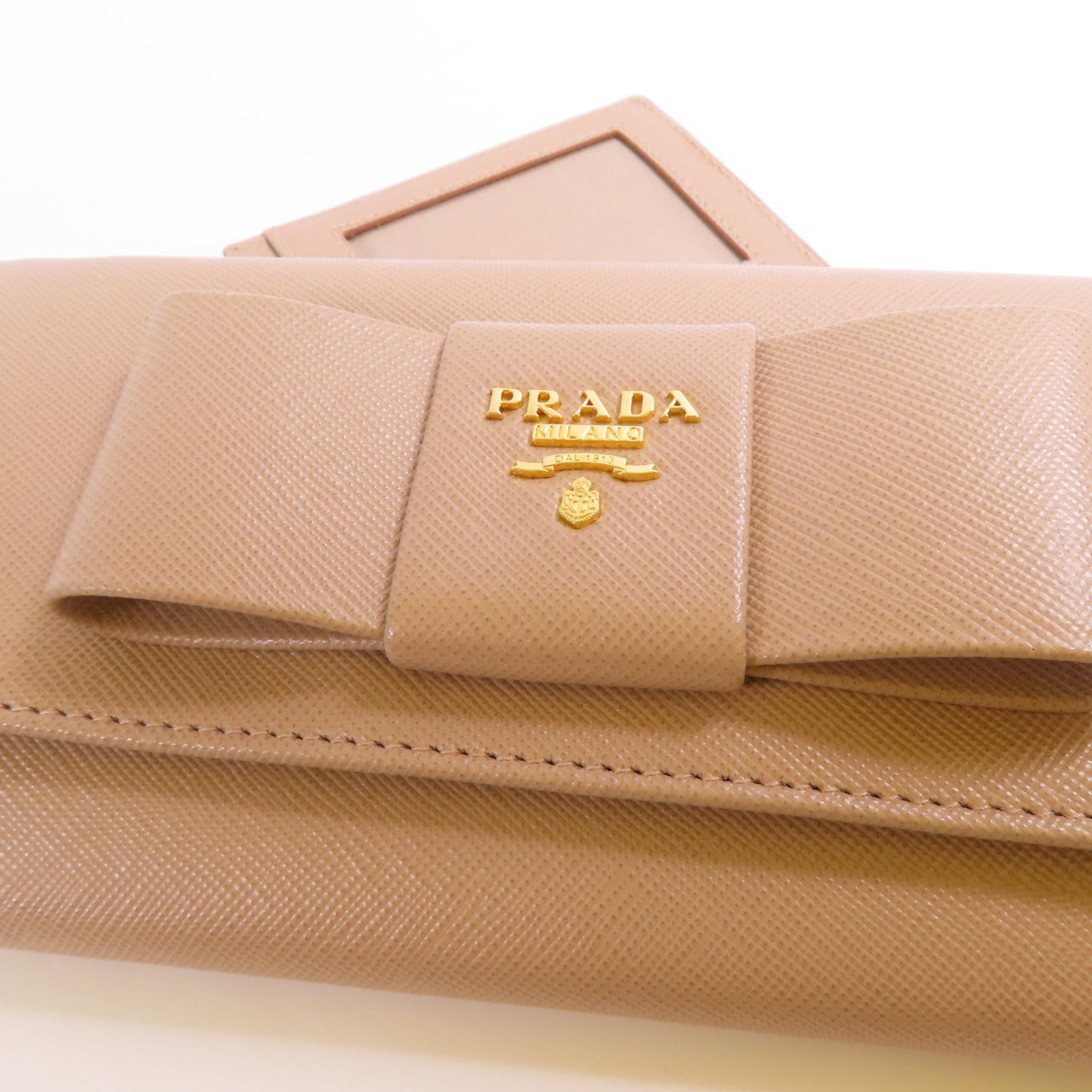 PRADA 【激減優惠】Saffiano皮革Long Wallet金扣長錢包