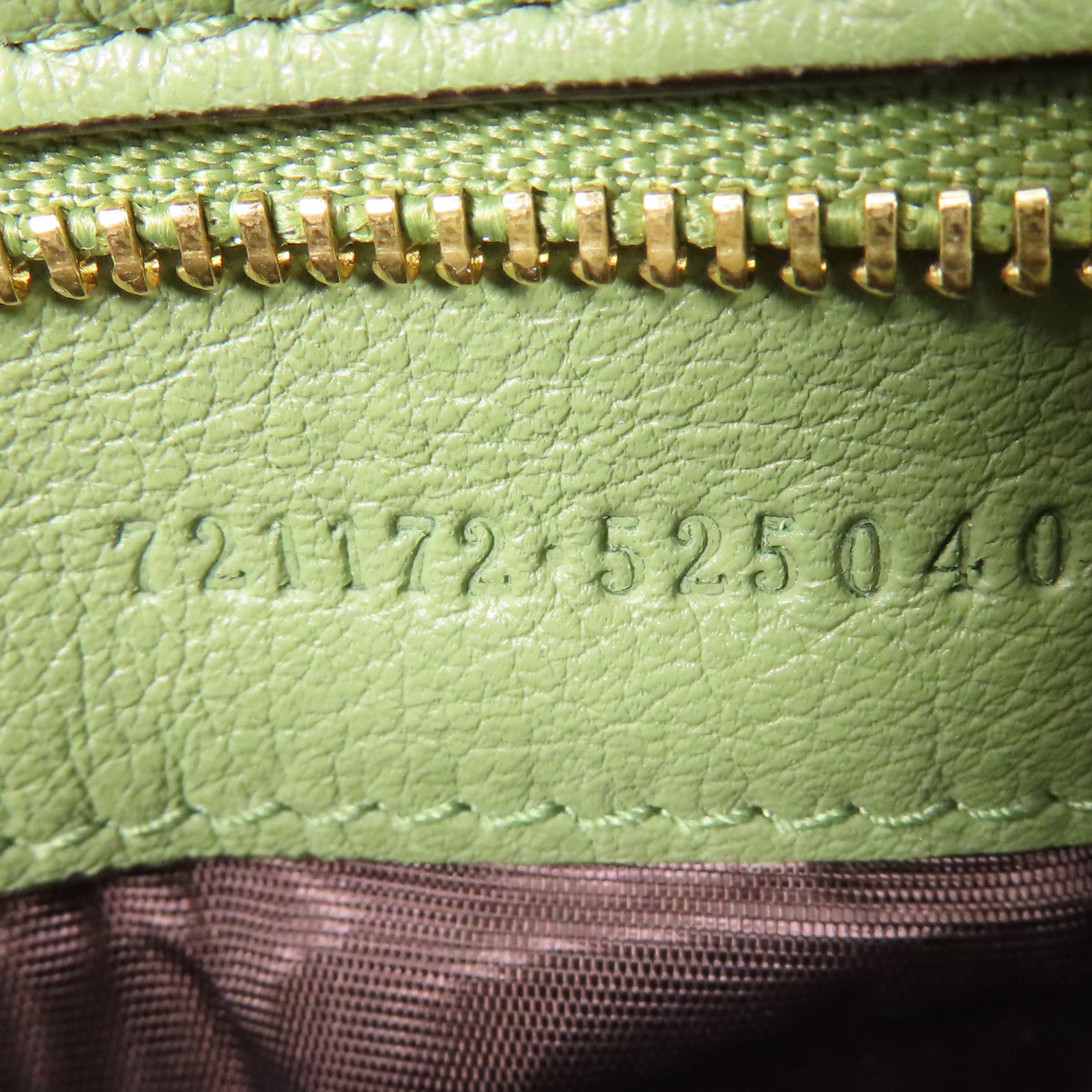 GUCCI GG GHW Blondie 2 Way Shoulder Bag Handbag 721172 Leather Green