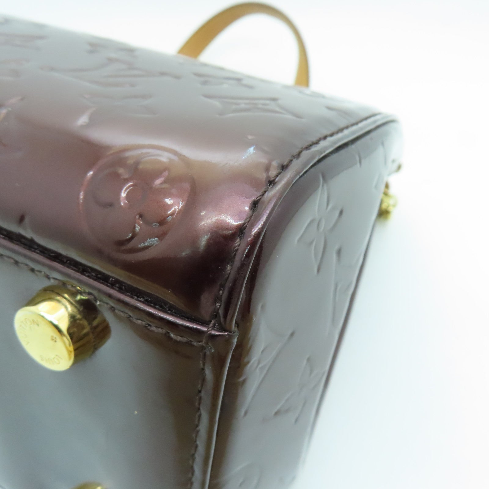 LOUIS VUITTON 【清倉大減價】Vernis Brea GM金扣手挽肩背兩用袋深啡色