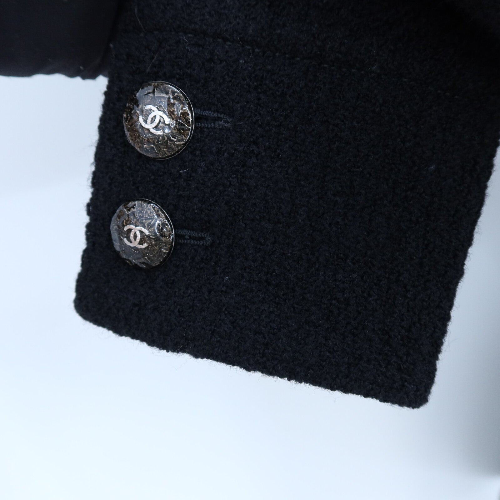 CHANEL Wool/Silk Tweed Coat大衣
