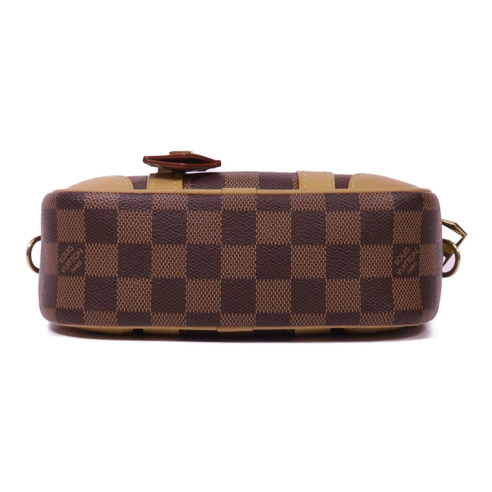 LOUIS VUITTON Damier Valisette Souple BB金扣手挽肩背兩用袋