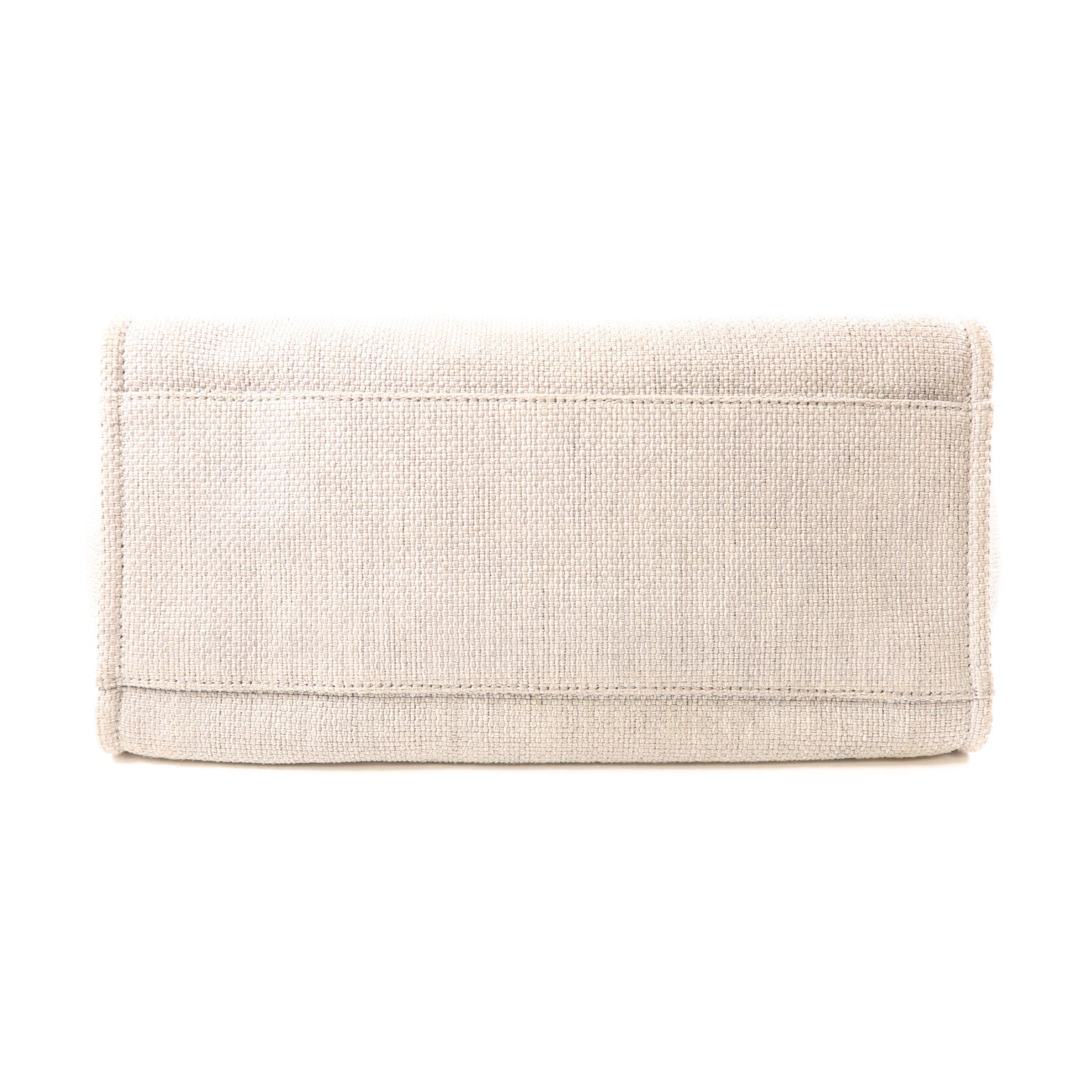 CHANEL Straw Deauville Tote銀扣手挽肩背兩用袋灰色/黑色