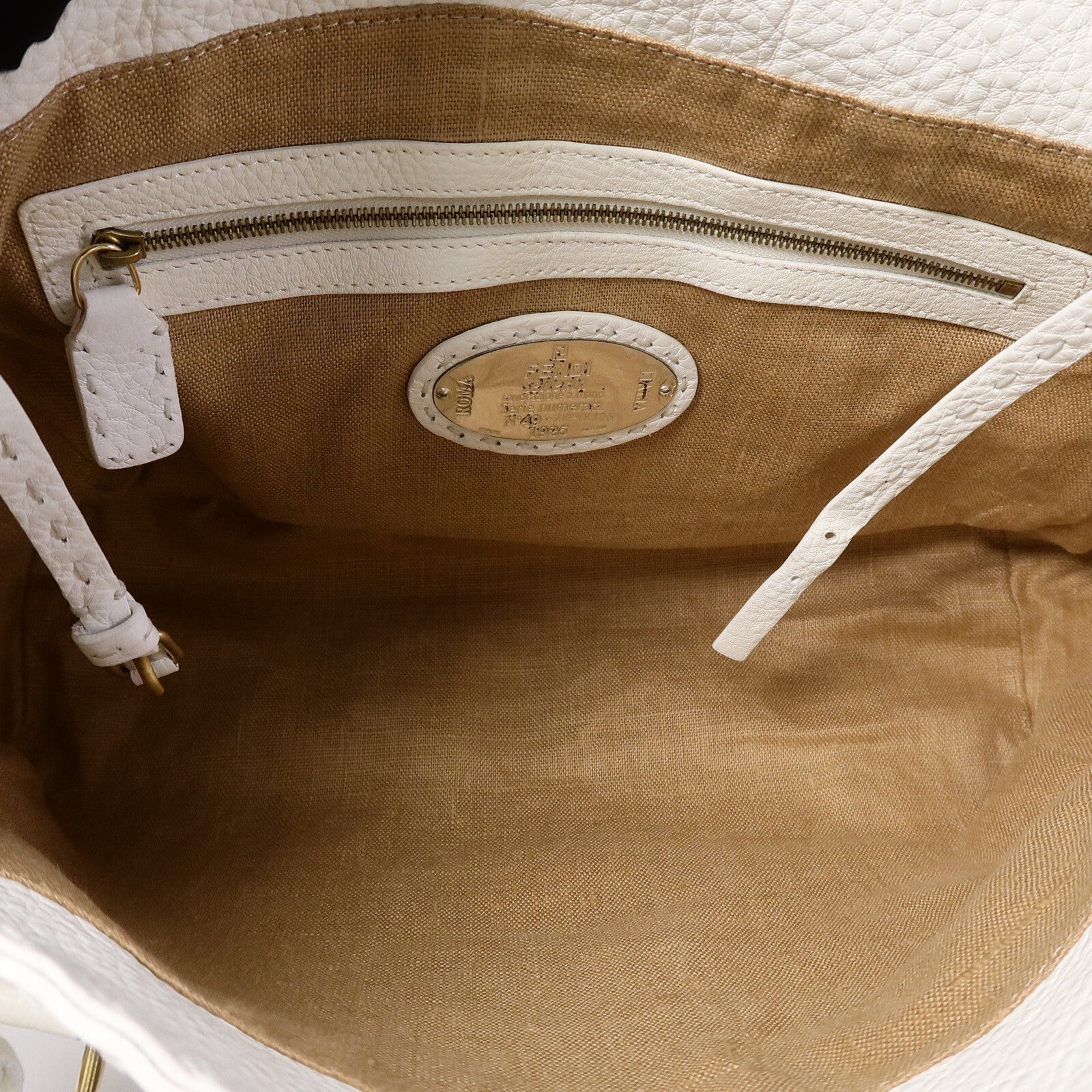 FENDI 牛皮皮革Selleria Linda Bag手挽袋