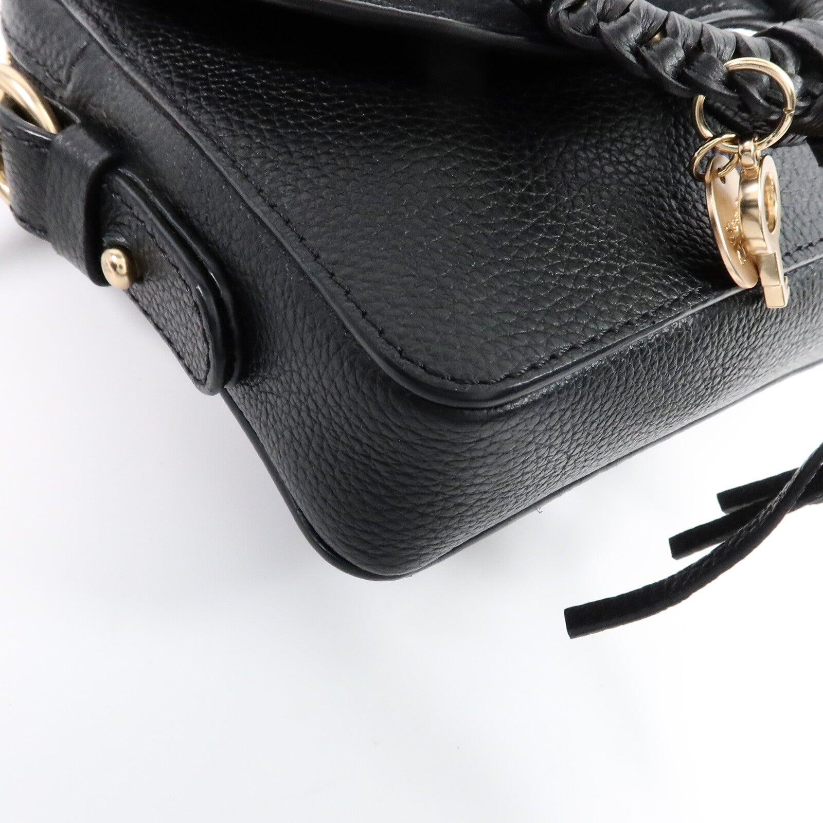SEE BY CHLOE 牛皮/麂皮皮革Joan Camera Bag鏈帶肩背袋