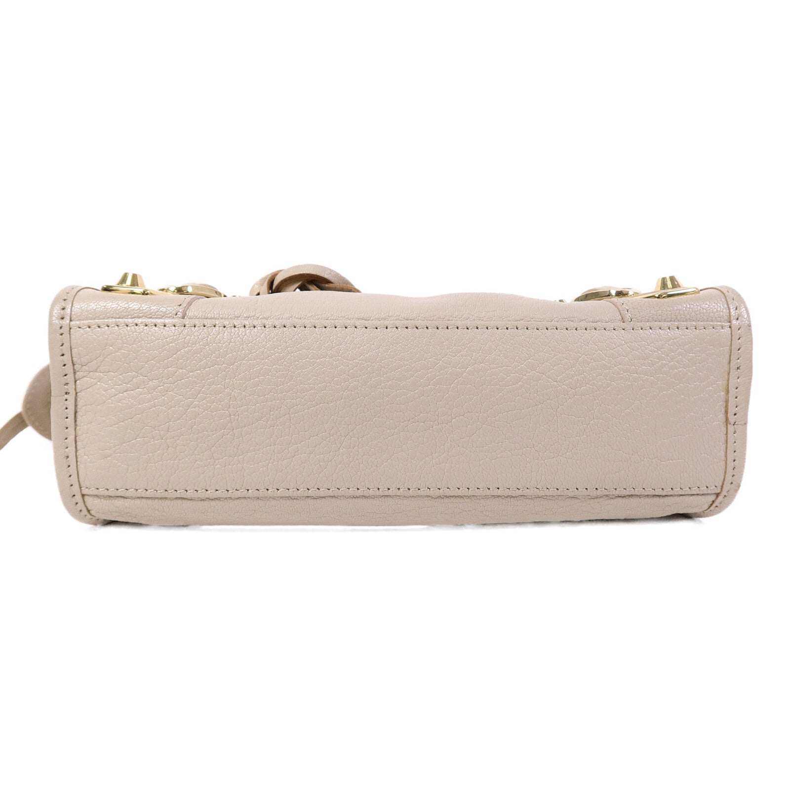 BALENCIAGA 牛皮皮革Classic Metallic Edge Mini City手挽肩背兩用袋