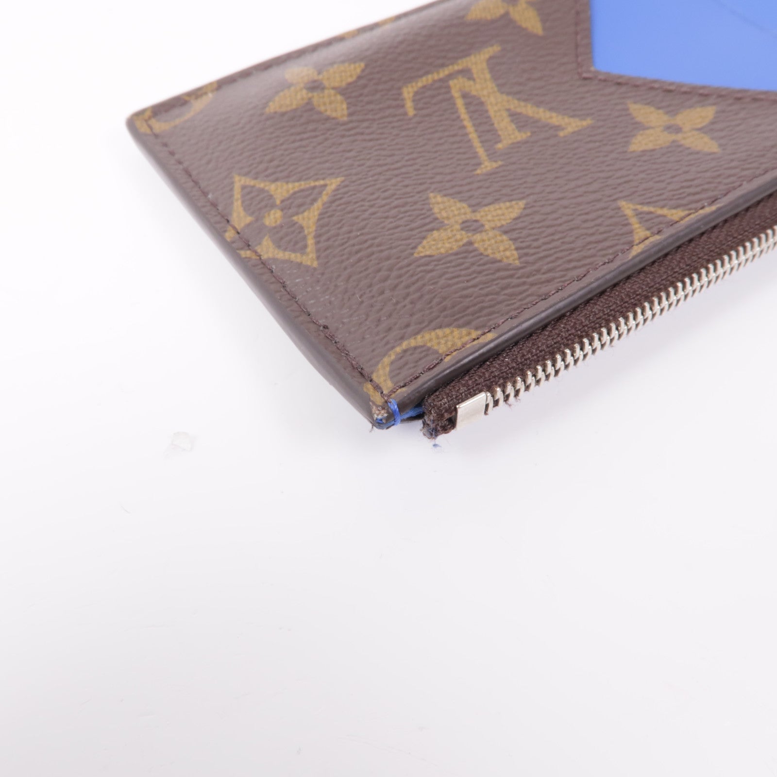LOUIS VUITTON Monogram Coin Card Case銀扣零錢包