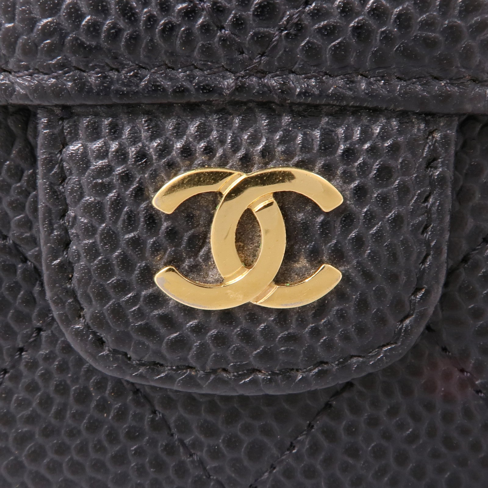 CHANEL 牛皮皮革Coin/Card Case金扣卡片套/鎖匙包