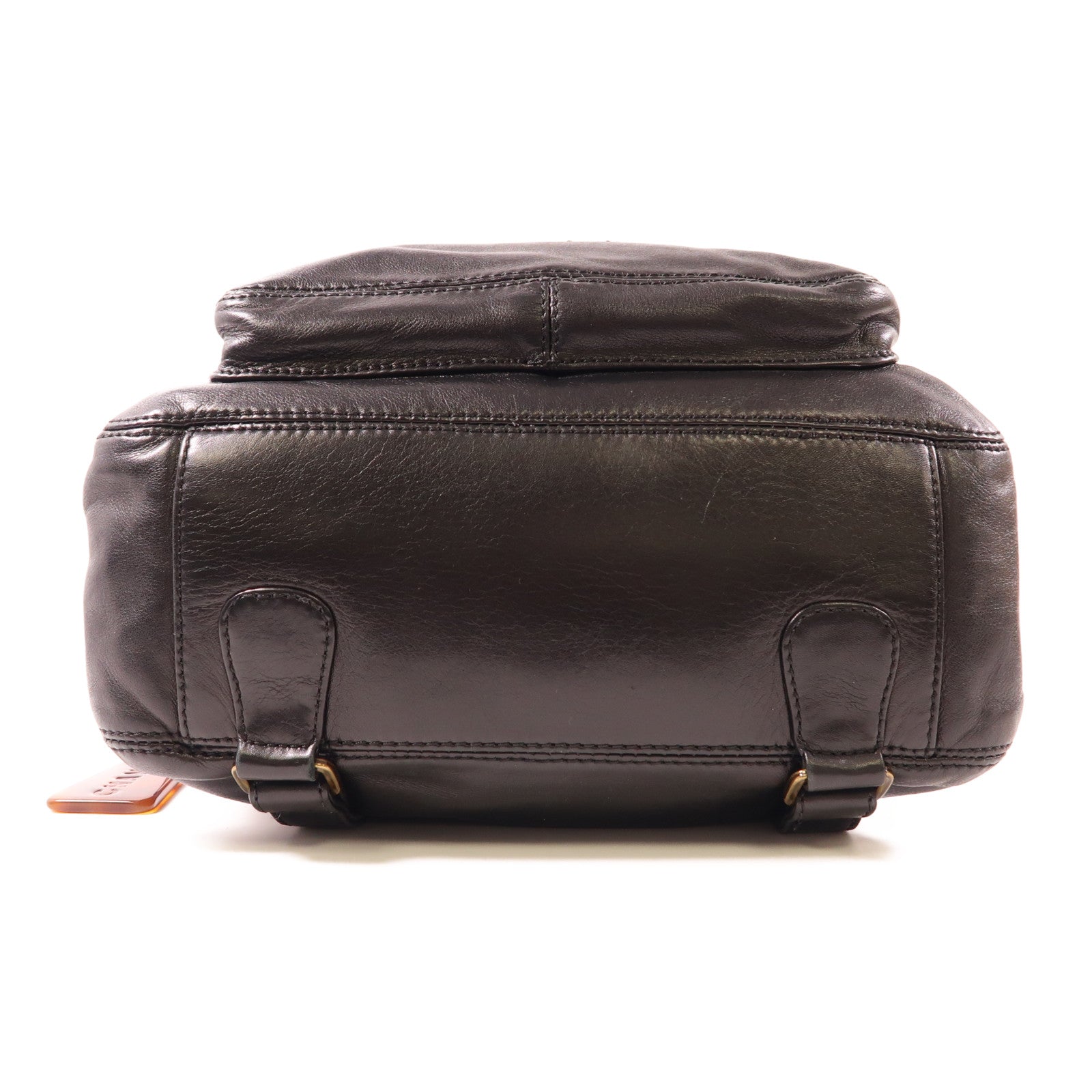 CHANEL 羊皮皮革Backpack銀扣背包