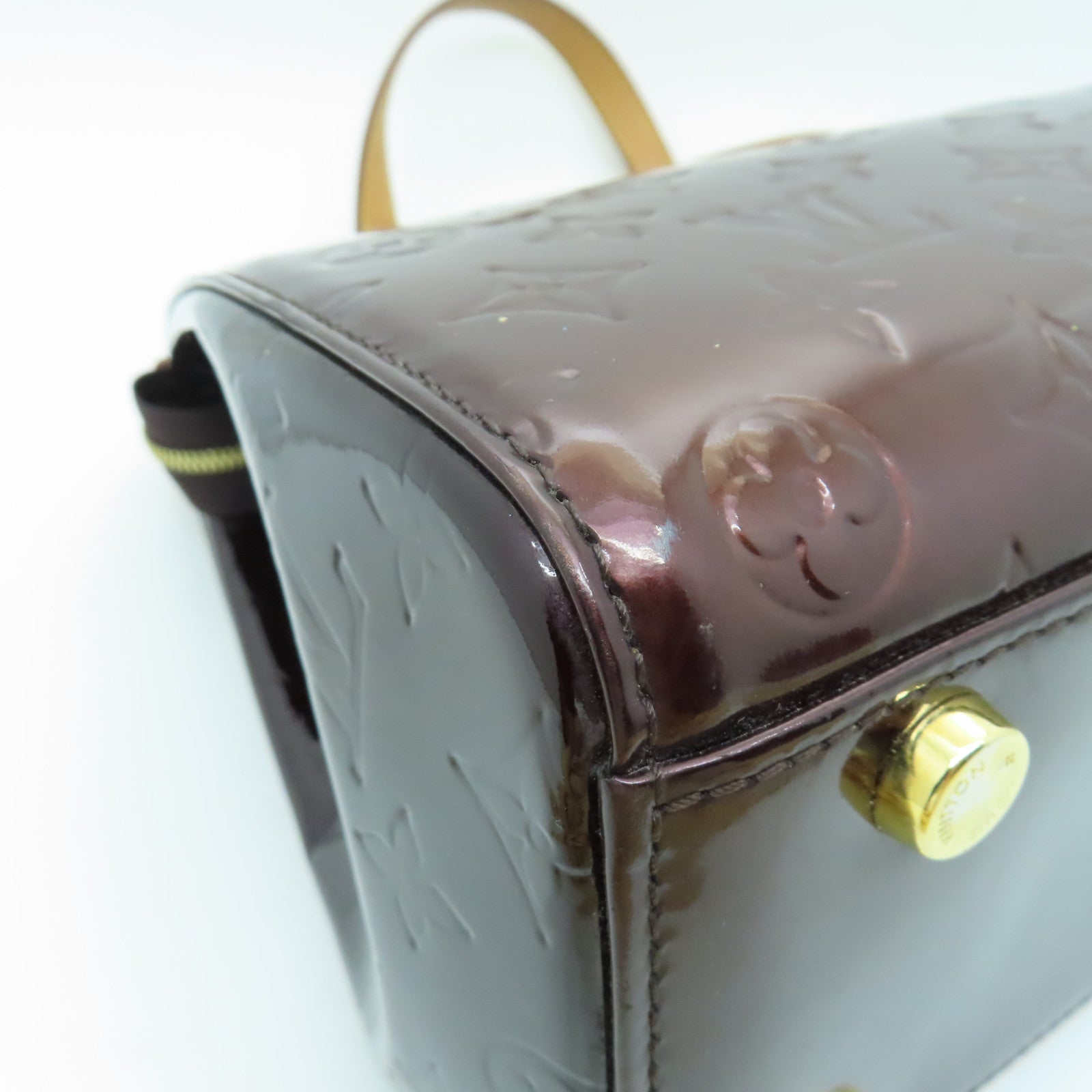 LOUIS VUITTON 【清倉大減價】Vernis Brea GM金扣手挽肩背兩用袋深啡色