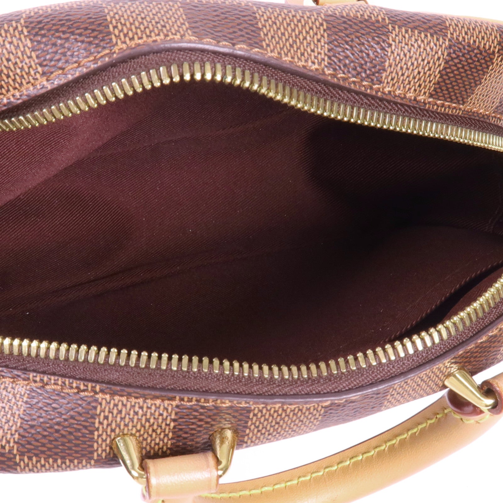 LOUIS VUITTON Damier Valisette Souple BB金扣手挽肩背兩用袋
