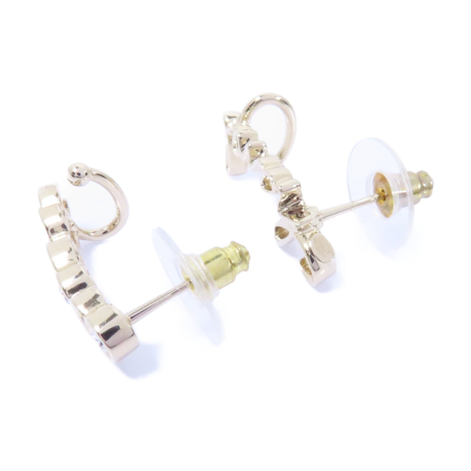 CHANEL PVC/金屬Earrings耳環金色/透明