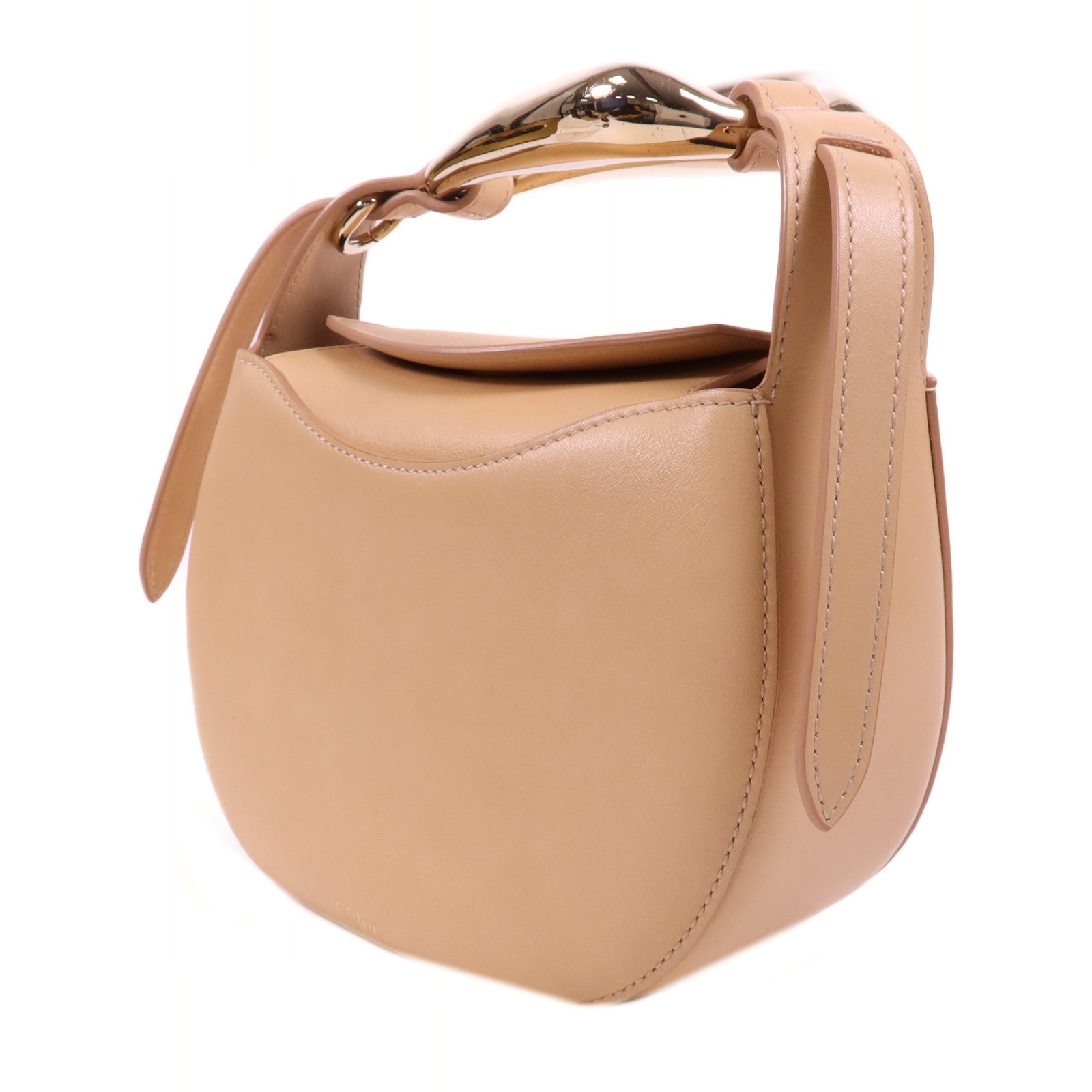 Chloe 牛皮皮革Shoulder Bag金扣手挽肩背兩用袋