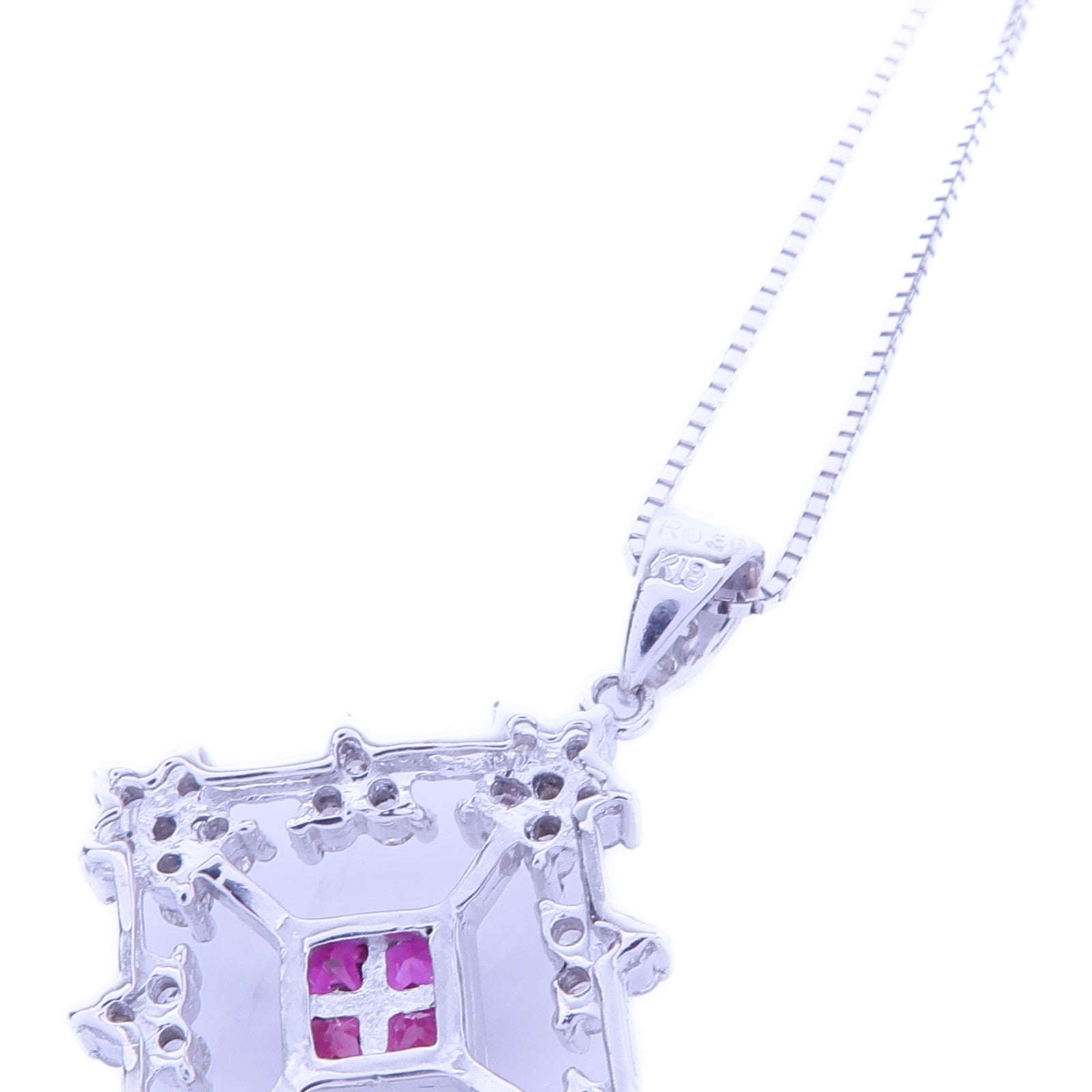 JEWELRY 【激減優惠】18K白金Ruby Necklace項鍊