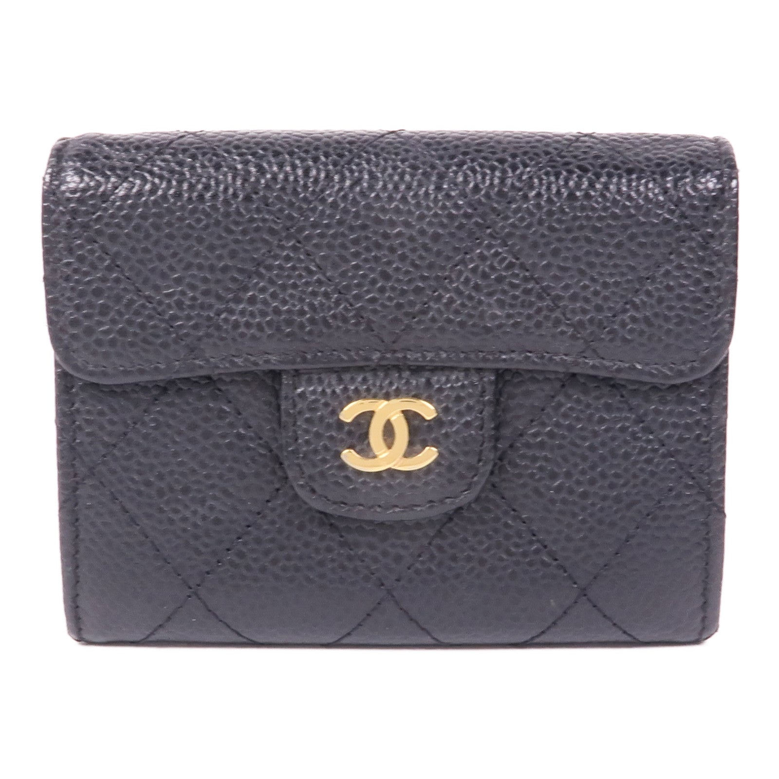 CHANEL 牛皮皮革Coin/Card Case金扣卡片套/鎖匙包