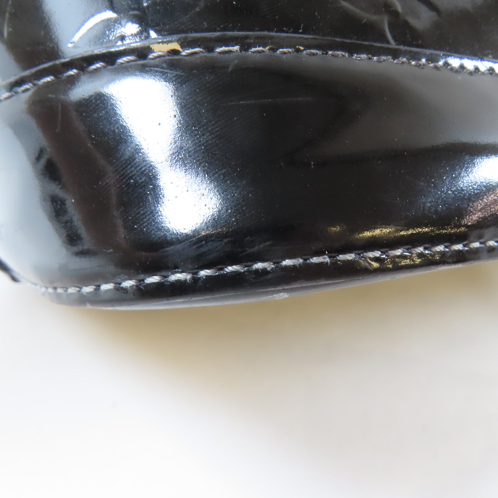 LOUIS VUITTON Vernis Alma金扣手挽袋黑色