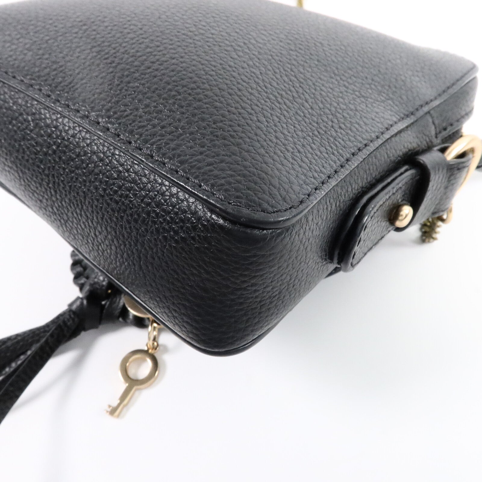 SEE BY CHLOE 牛皮/麂皮皮革Joan Camera Bag鏈帶肩背袋